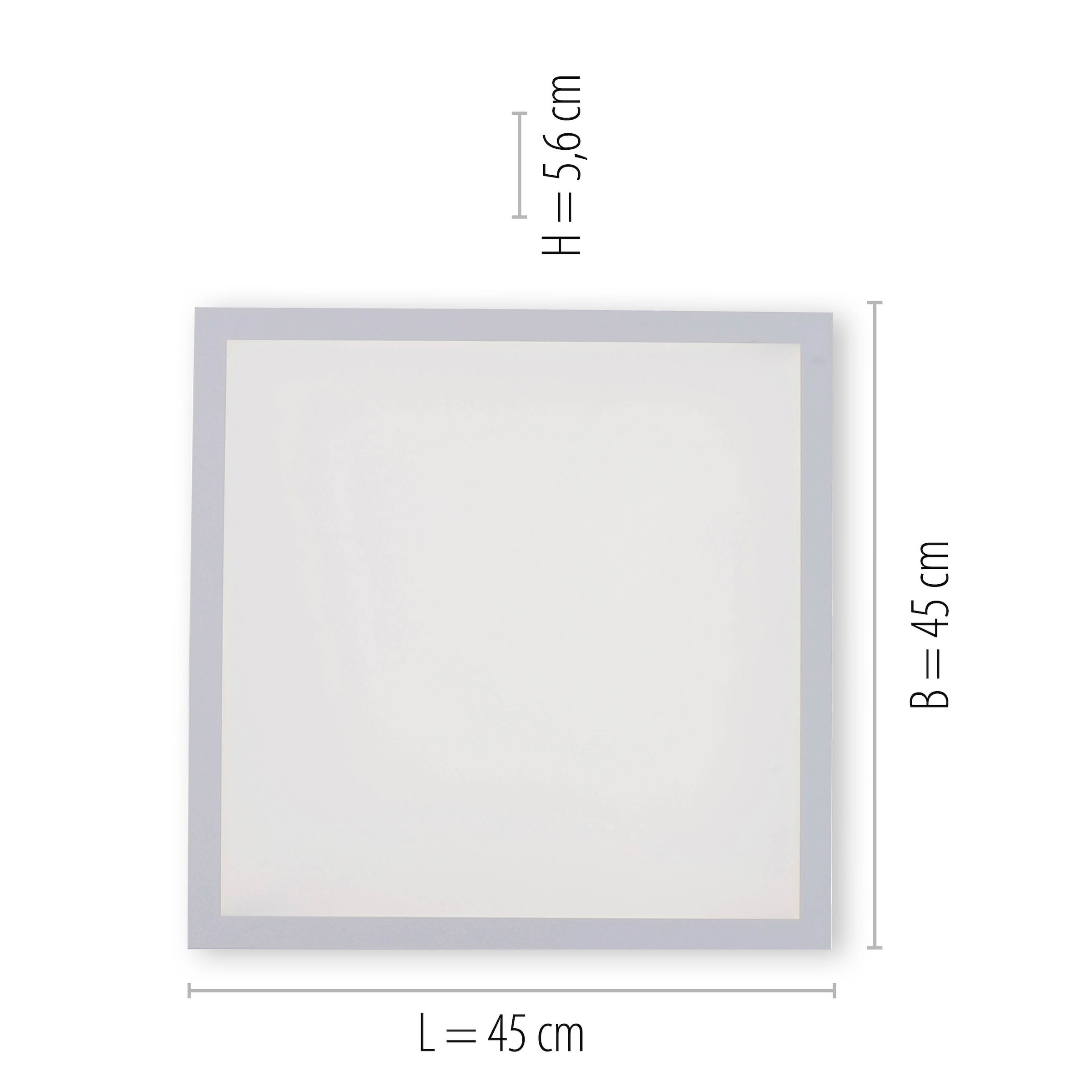 JUST LIGHT Deckenleuchte Fernbedienung, »Ls-FLAT«, fähig BAUR Smarthome RGB+tunable inkl., flammig-flammig, | 1 Infrarot white