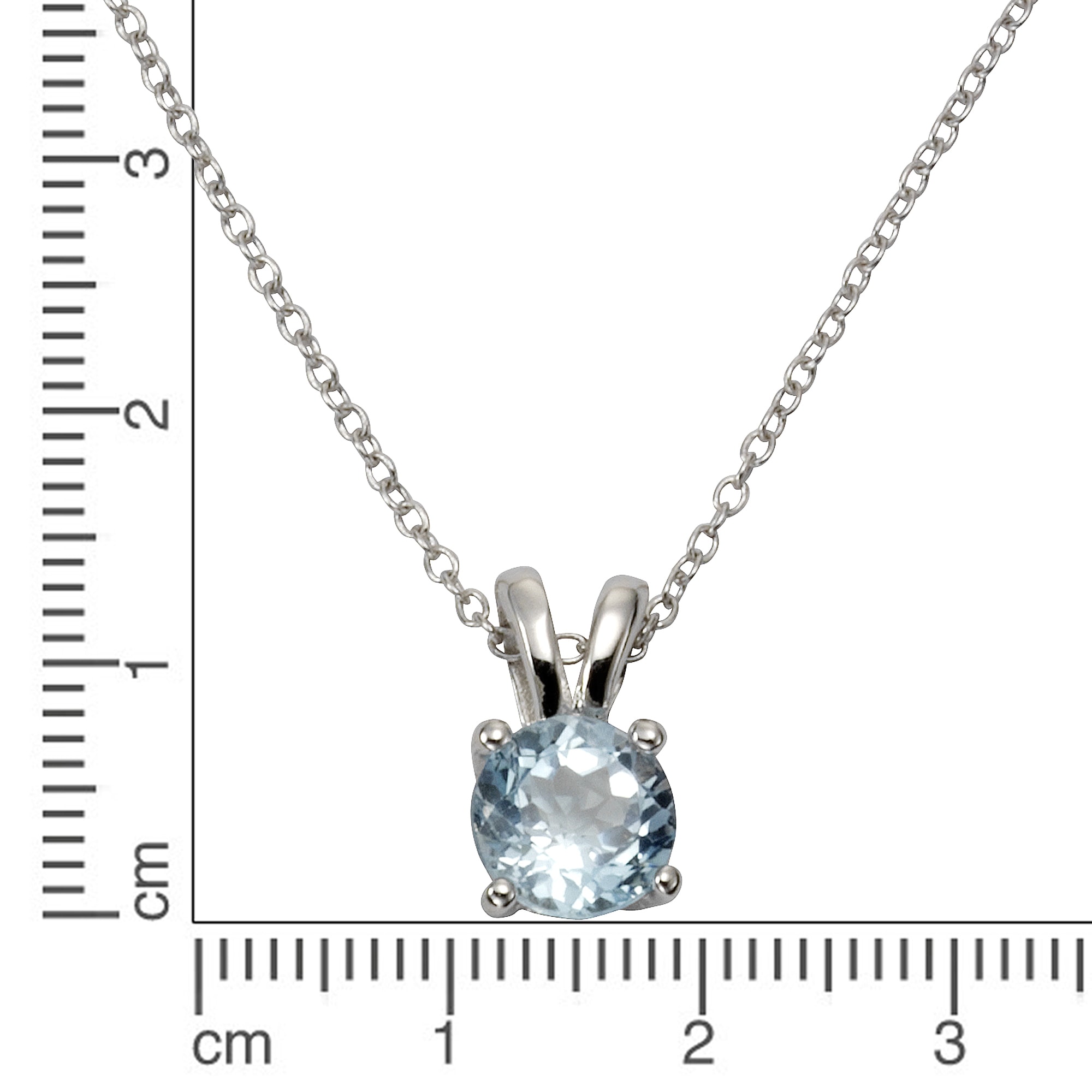 Zeeme Kette mit Anhänger »925/- Sterling Silber rhodiniert«