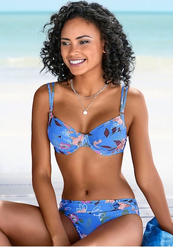 Bügel-Bikini-Top »Maya«, mit Doppelträgern und floralem Design