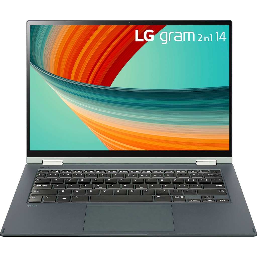 LG Notebook »Gram 14" Laptop, IPS-TouchDisplay, 16 GB RAM, Windows 11 Home,«, 35,5 cm, / 14 Zoll, Intel, Core i7, Iris Xe Graphics, 1000 GB SSD, 14T90R-G.AA77G