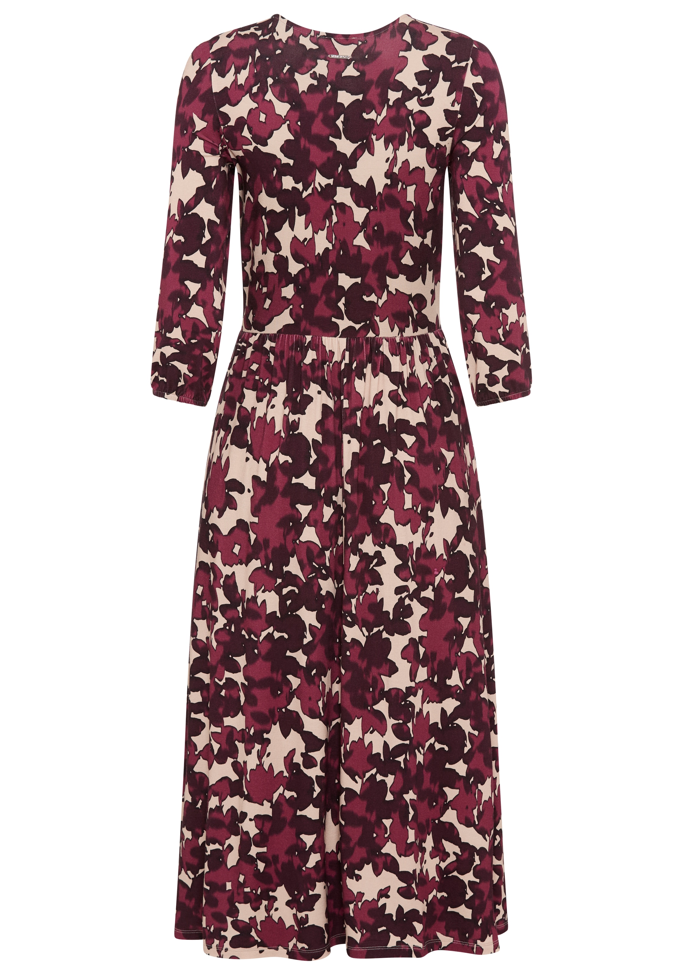 Laura Scott Midikleid, elegantes Blumenmuster aus Viskose-Mischung - NEUE KOLLEKTION