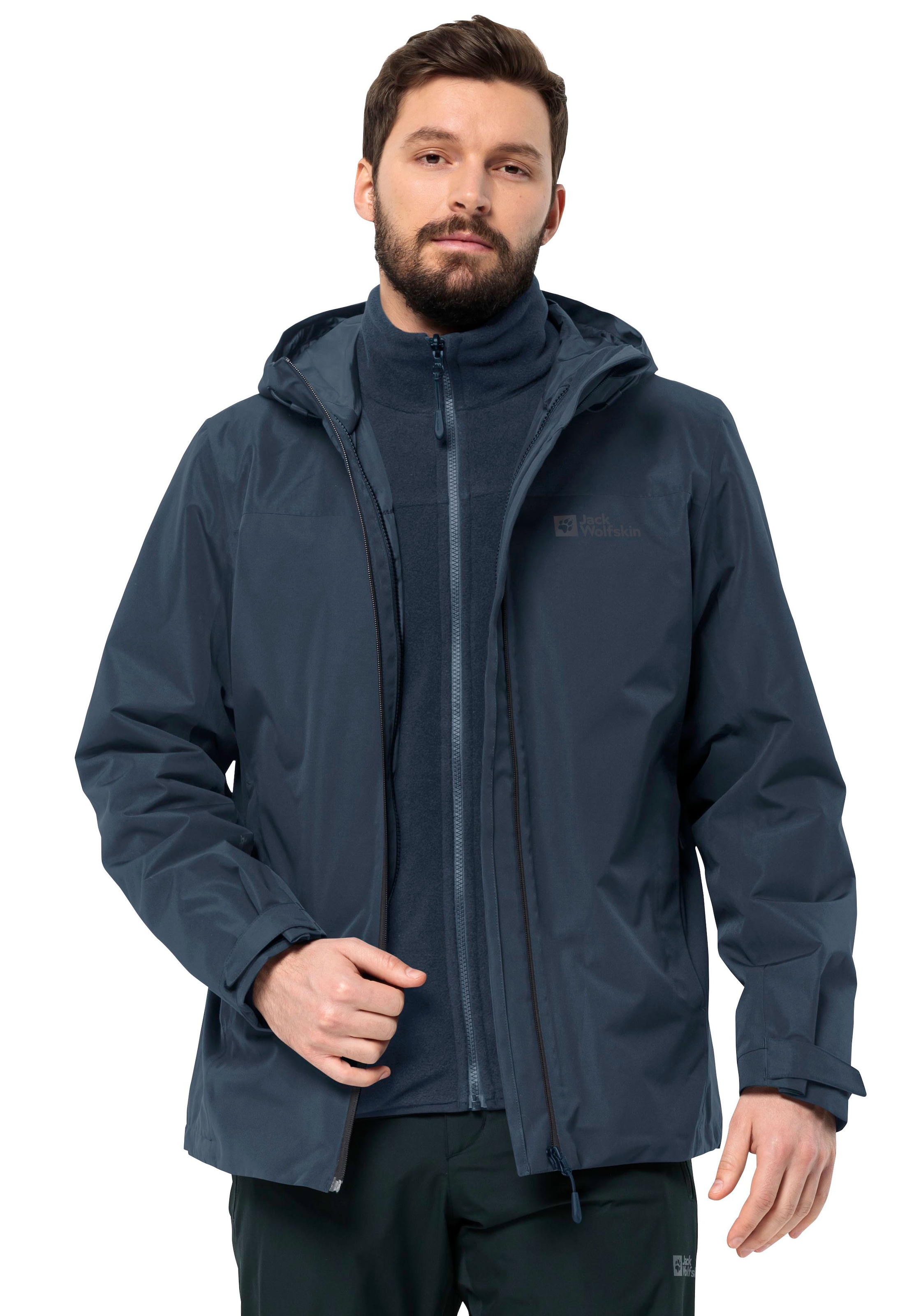 3-in-1-Funktionsjacke »TAUBENBERG 3IN1 JKT M«, mit Kapuze, mit wasserabweisenden...