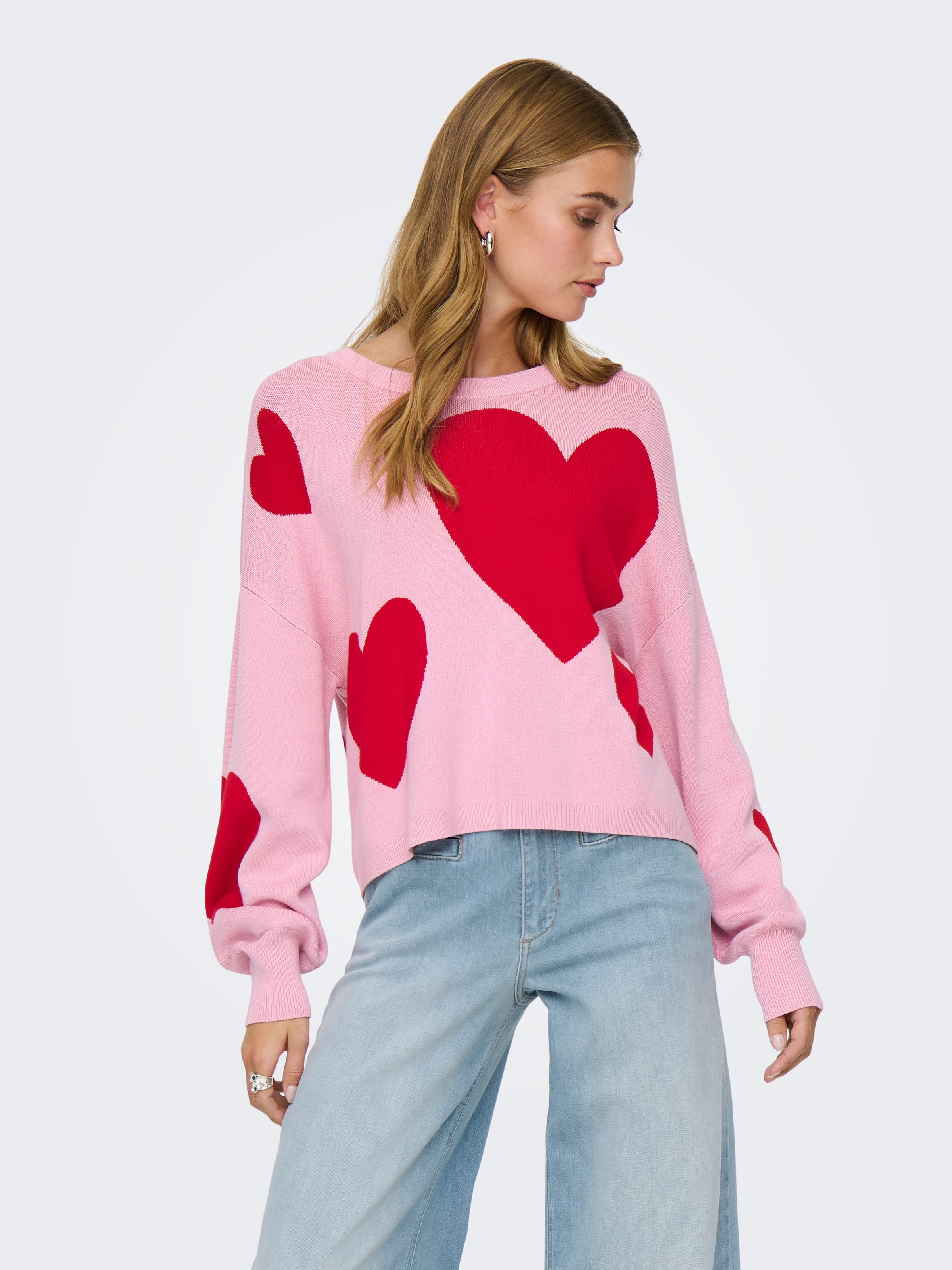 ONLY "ONLMONTANA LS JQ O-NECK CC KNT" mit Rippbündchen günstig online kaufen