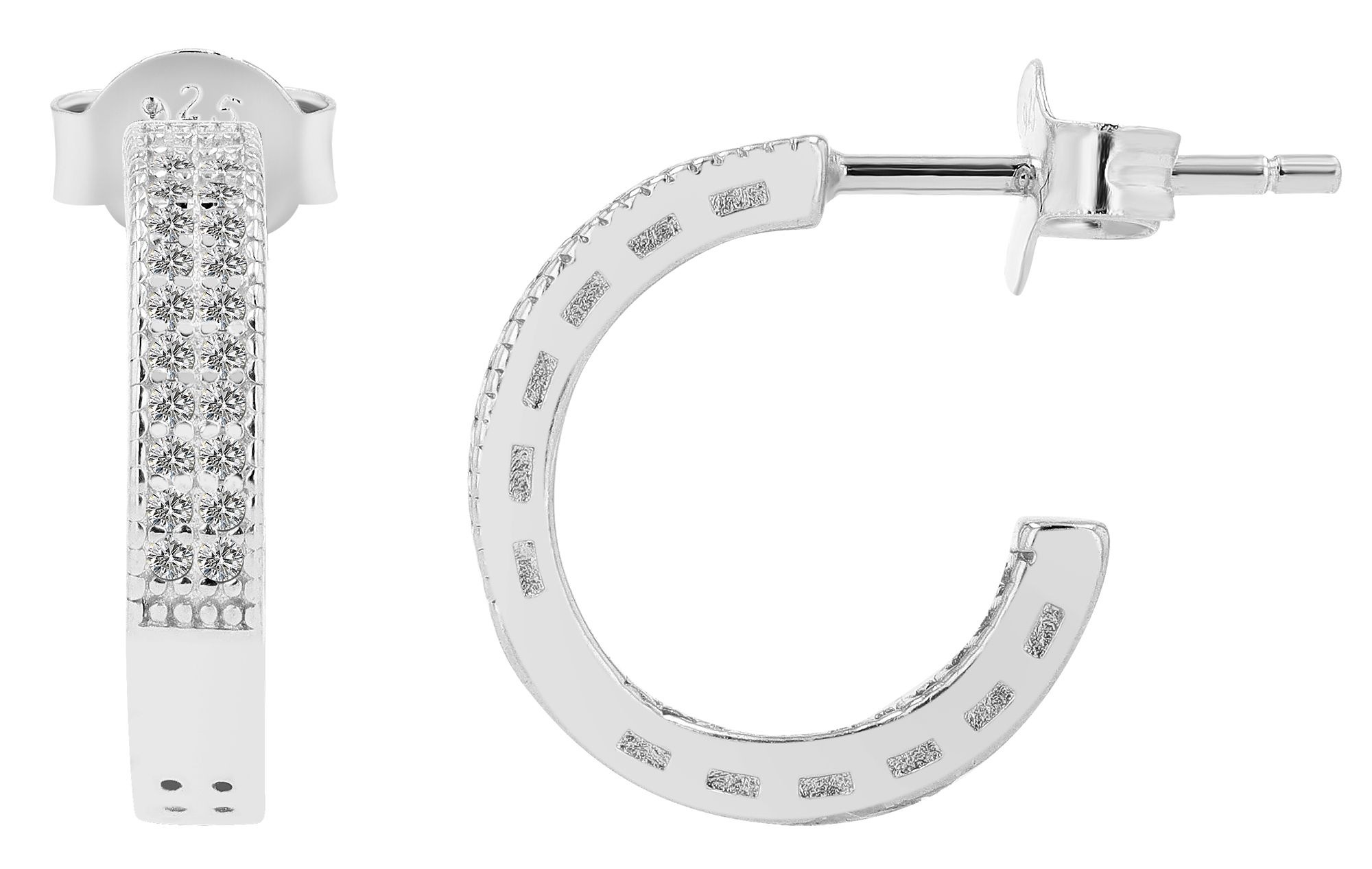 Adelia´s Paar Ohrhänger "Damen Ohrringe – Ohrstecker aus 925 Silber mit Zir günstig online kaufen