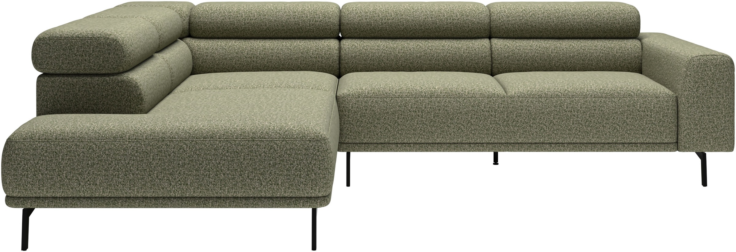 SCHÖNER WOHNEN-Kollektion "Tossa, Modernes Design trifft smarte Funktione, Breite 273 cm" Motorischer Sitzvorzug, Kopfteil-Funktion & Saugroboter-Höhe