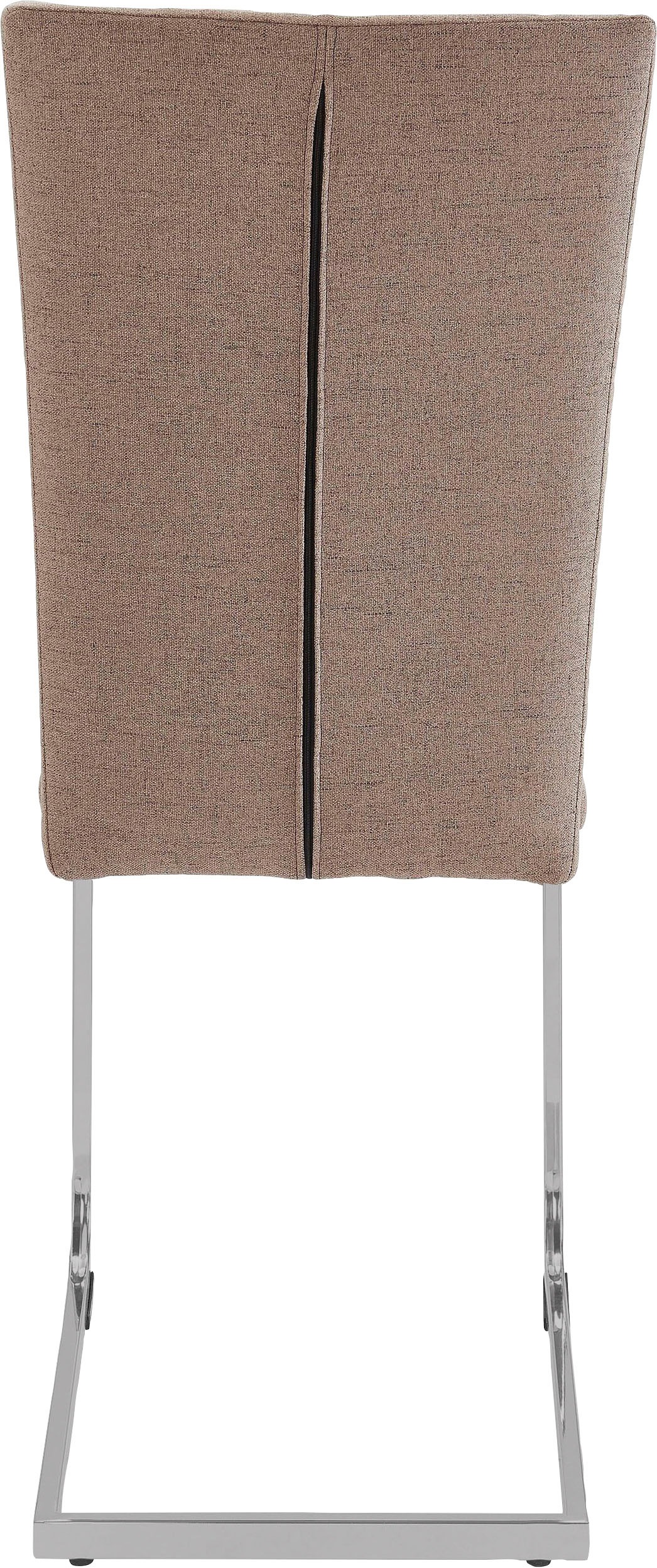 Home affaire Freischwinger »Nils«, (Set), 2 St., Microfaser-Feinstruktur, Stuhl belastbar bis 120 Kg, Gestell Metall im Chrom-Look oder Schwarz
