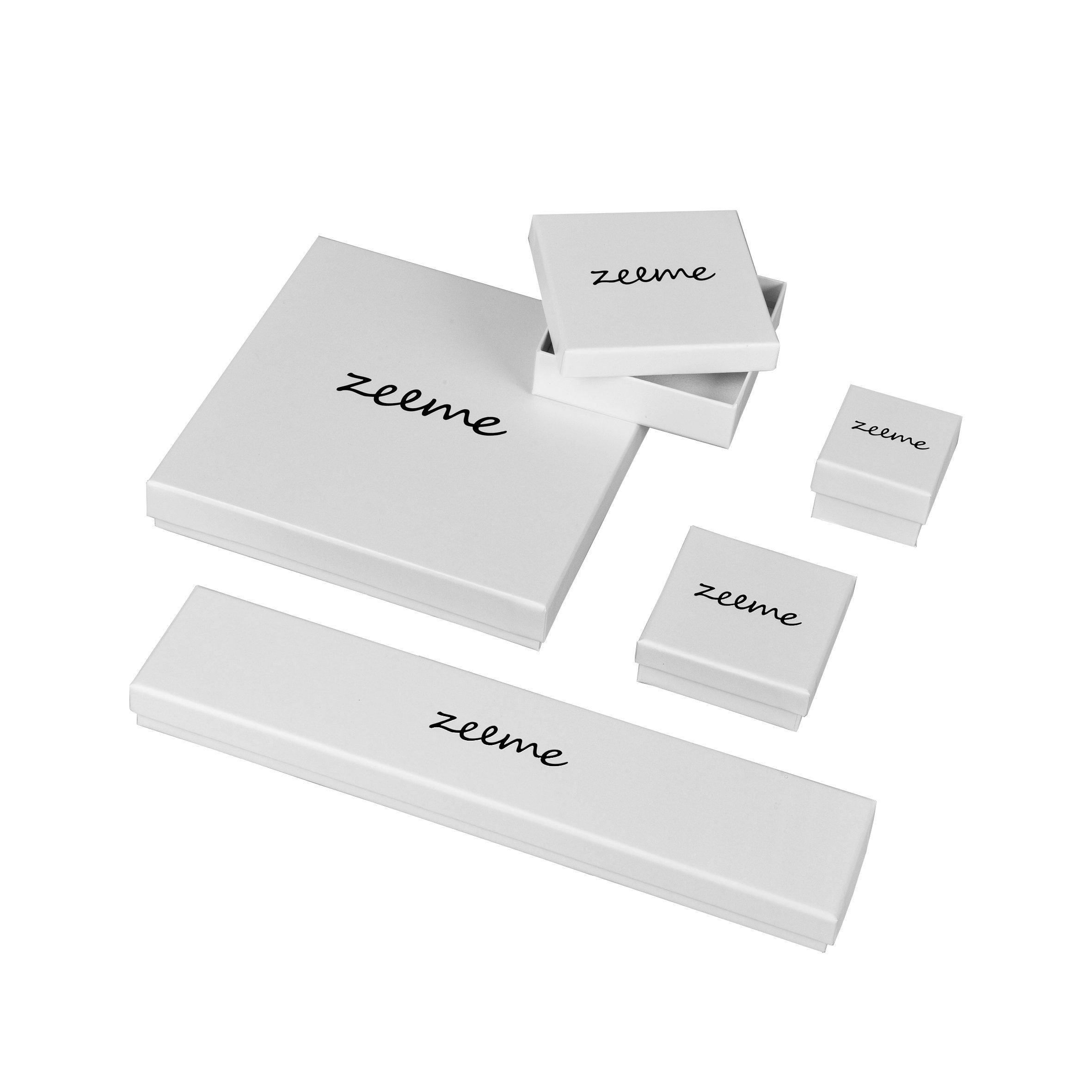 Zeeme Fingerring »Silber 925 rosé-vergoldet mit echtem Rosenquarz und Zirkonia«