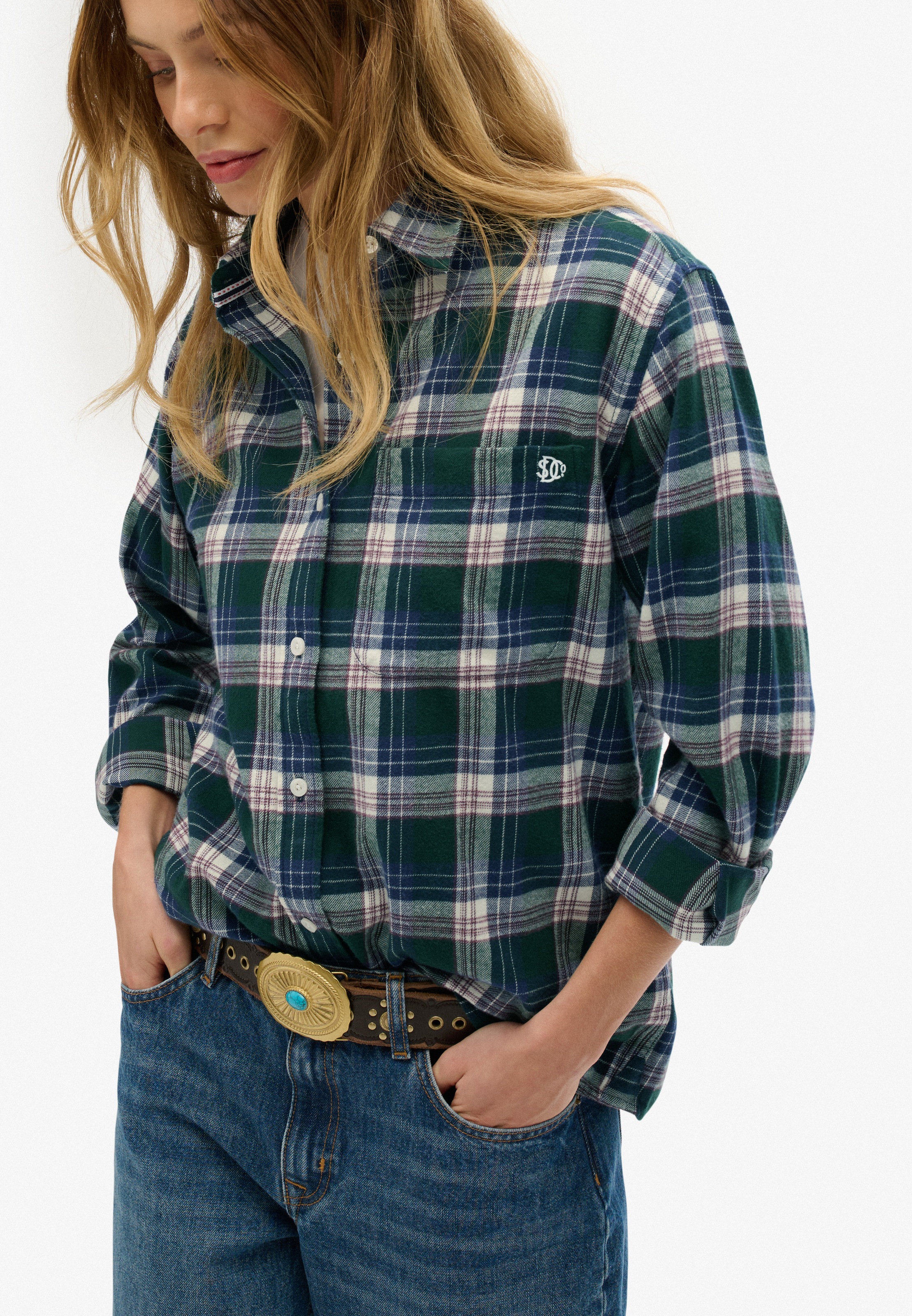 Superdry Karobluse "CHECK FLANNEL BOYFRIEND SHIRT" günstig online kaufen