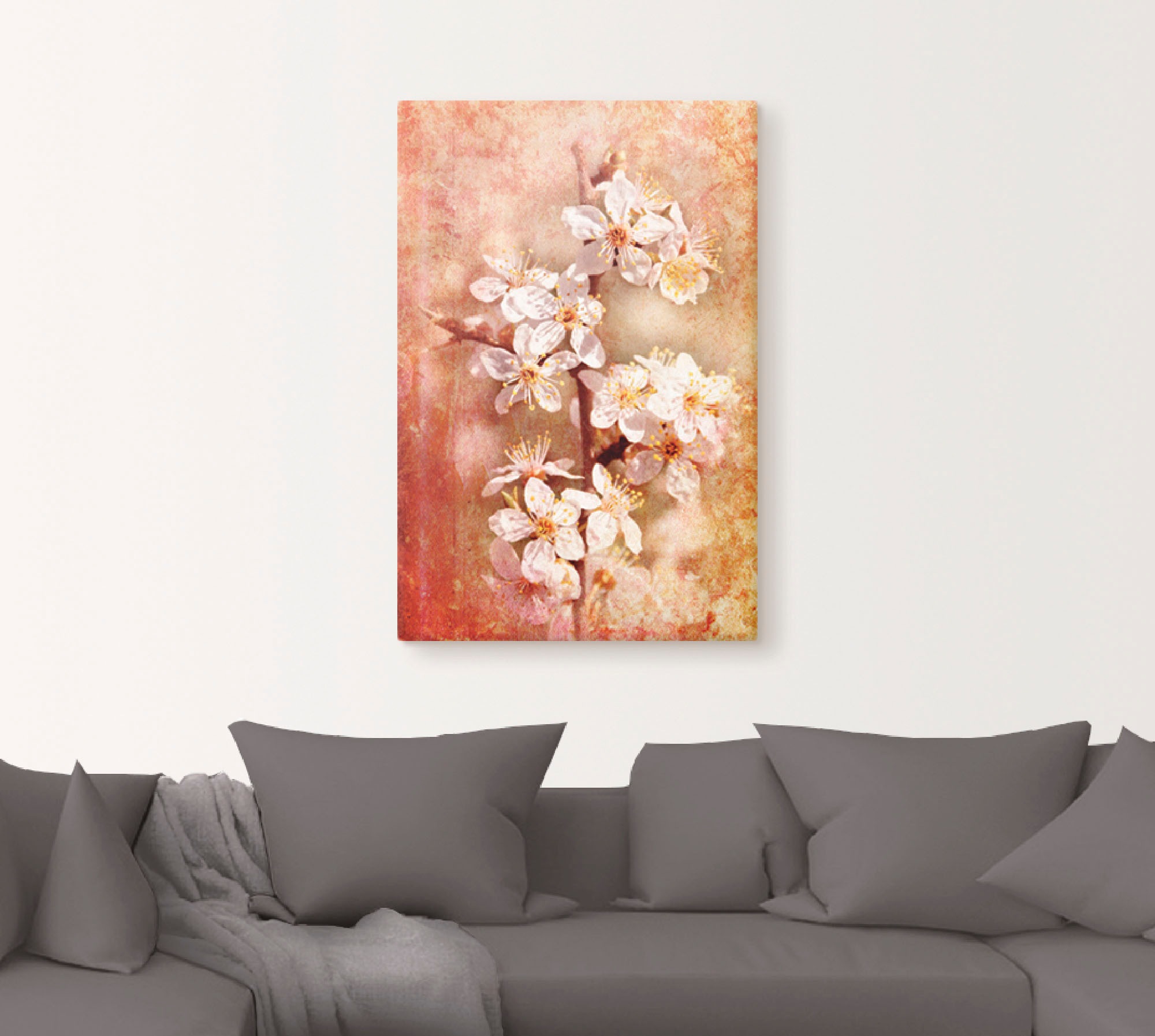Artland Wandbild "Kirschblüten" Blumen 1 Stk. tlg. als Leinwandbild, Poster günstig online kaufen