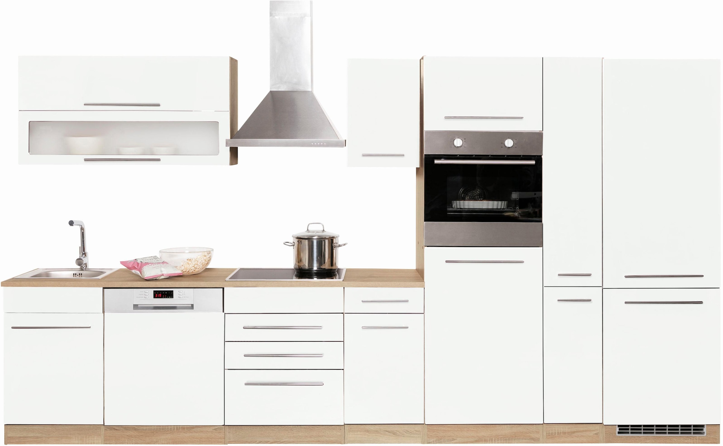 KOCHSTATION Küchenzeile »KS-Eton« ohne E-Geräte, Breite 360 cm