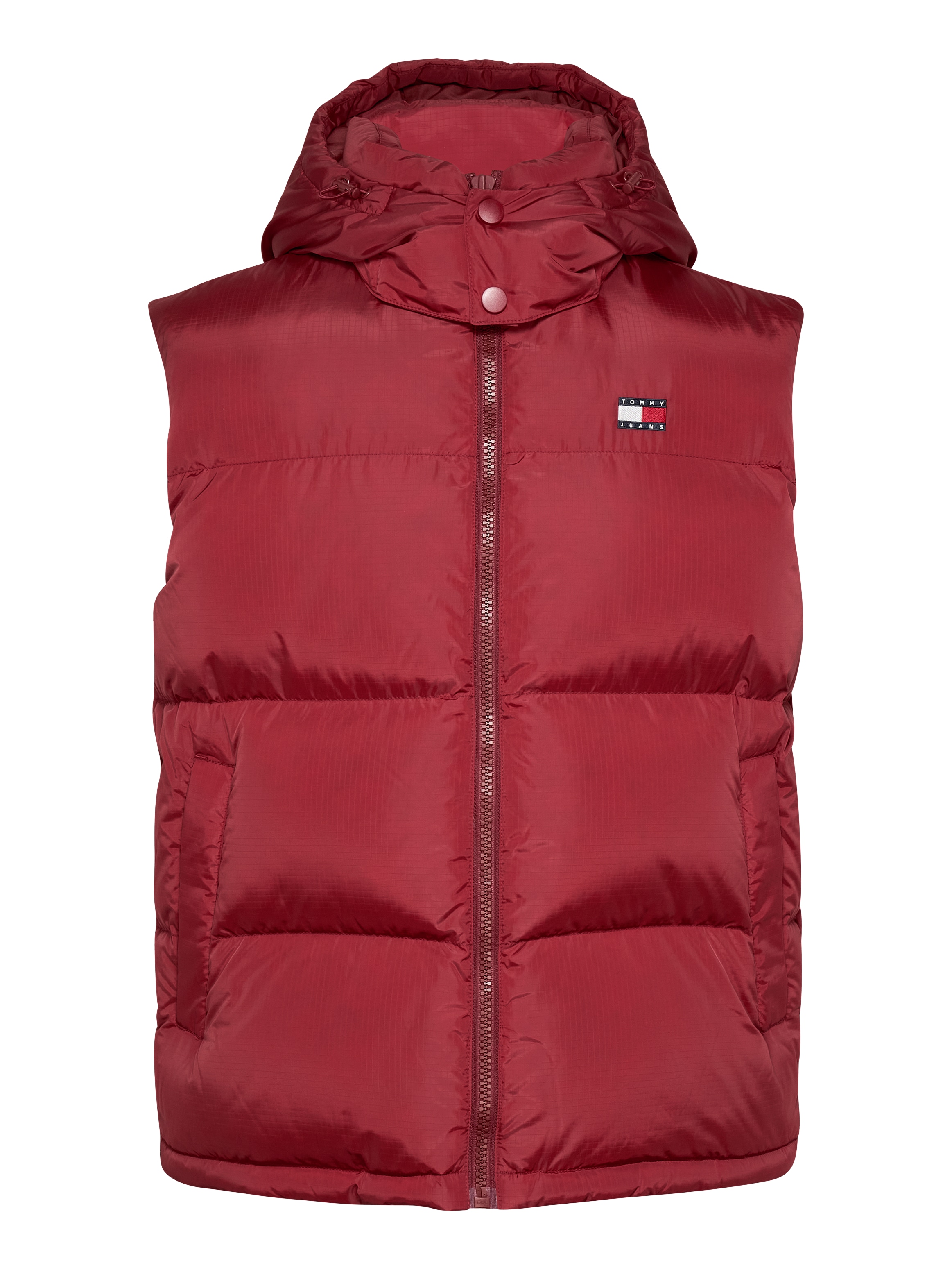 Tommy Jeans Steppweste »TJM ALASKA VEST«, Abnehmbare Kapuze mit Kordelzug