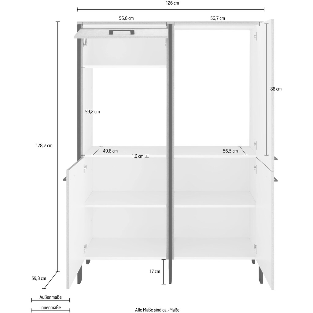 OPTIFIT Backofen/Kühlumbauschrank »Tokio«