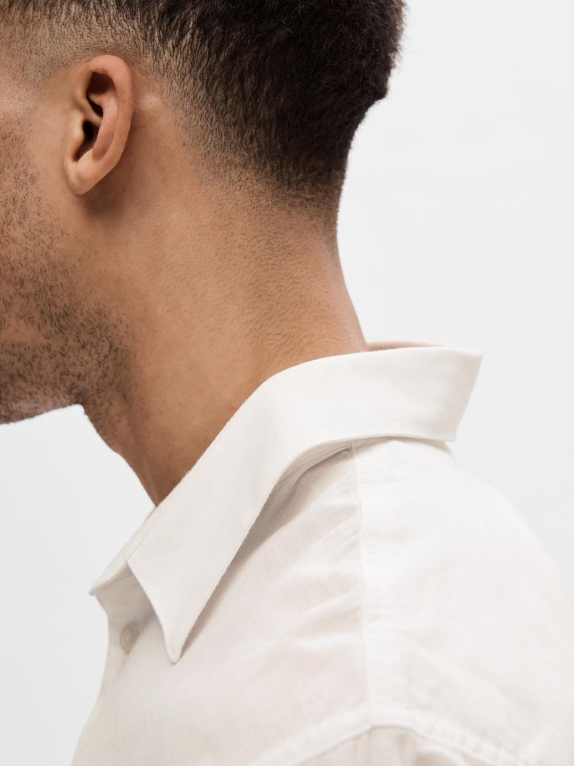 SELECTED HOMME Leinenhemd »SLHSLIMNEW-LINEN SHIRT LS NOOS«, unifarben