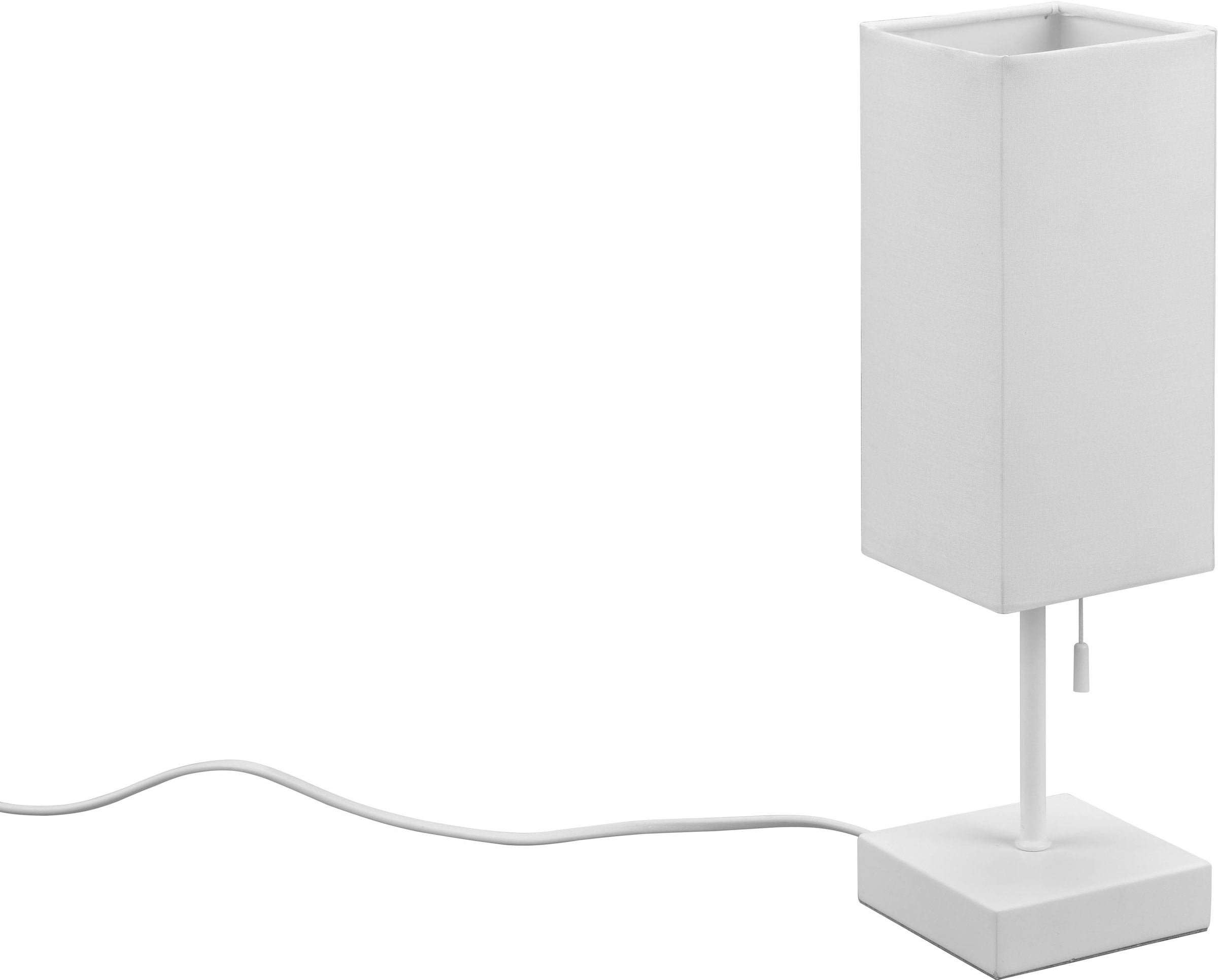 TRIO Leuchten Schreibtischlampe »Ole«, 1 flammig, Leuchtmittel E27 | ohne Leuchtmittel, Nachttischlampe Zugschalter USB-C Lademöglichkeit exkl 1xE27 max 25W
