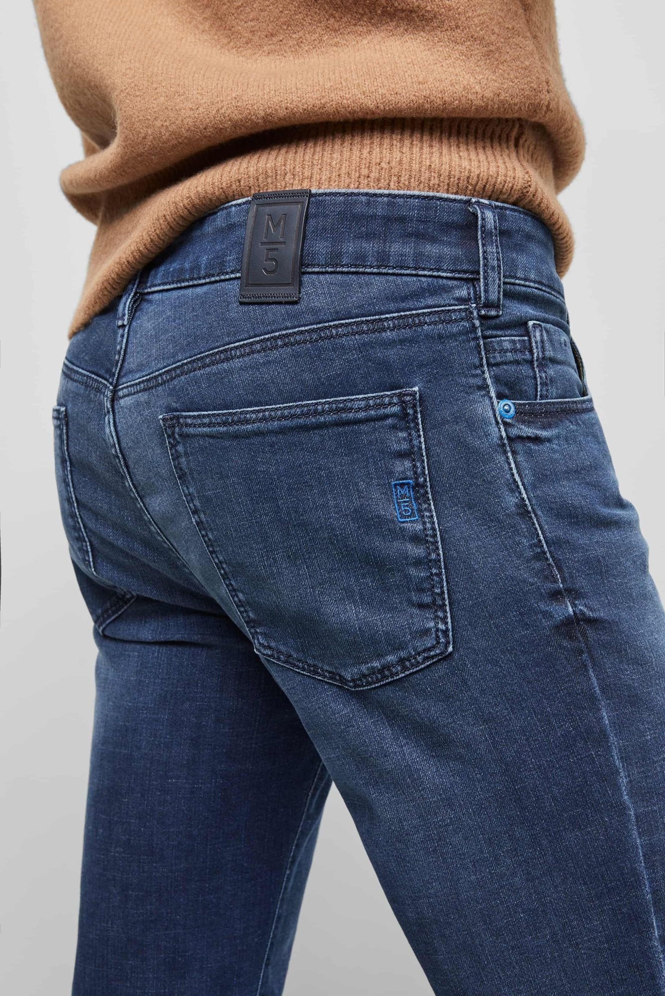 MEYER M5 Slim 5-Pocket Jeans Dark Blue 38/34 3