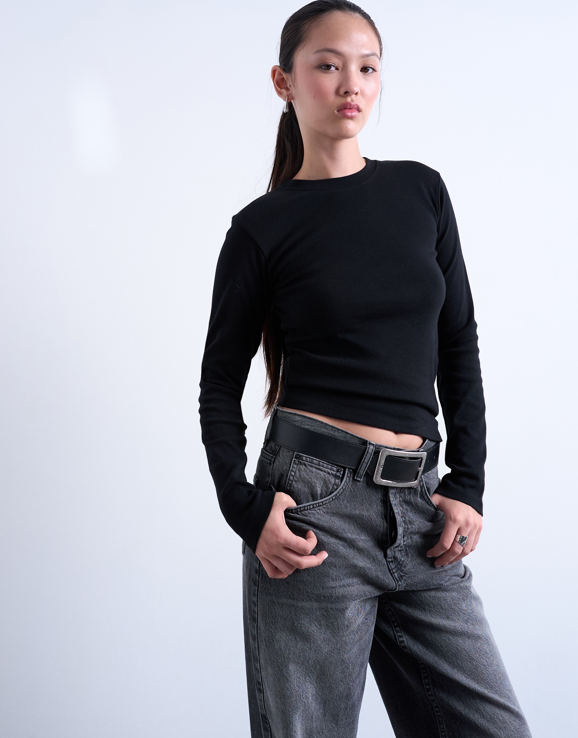TOPSHOP "TSEVERYDAY LS TOP JRS NOOS" Baumwolle, regular fit