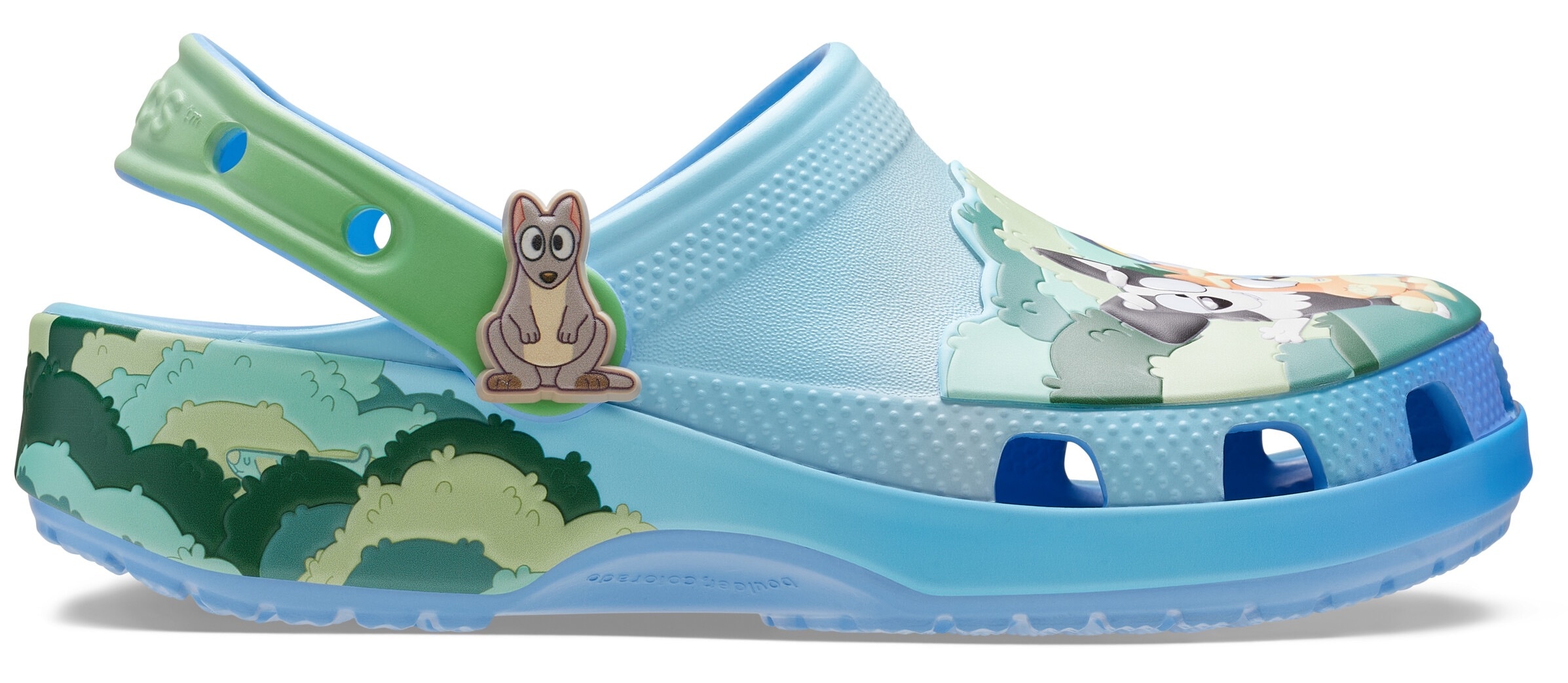 Crocs Clog »Bluey Multi Classic«  Sommerschuh, Hausschuh, Strandschuh mit süßen Tiermotiven