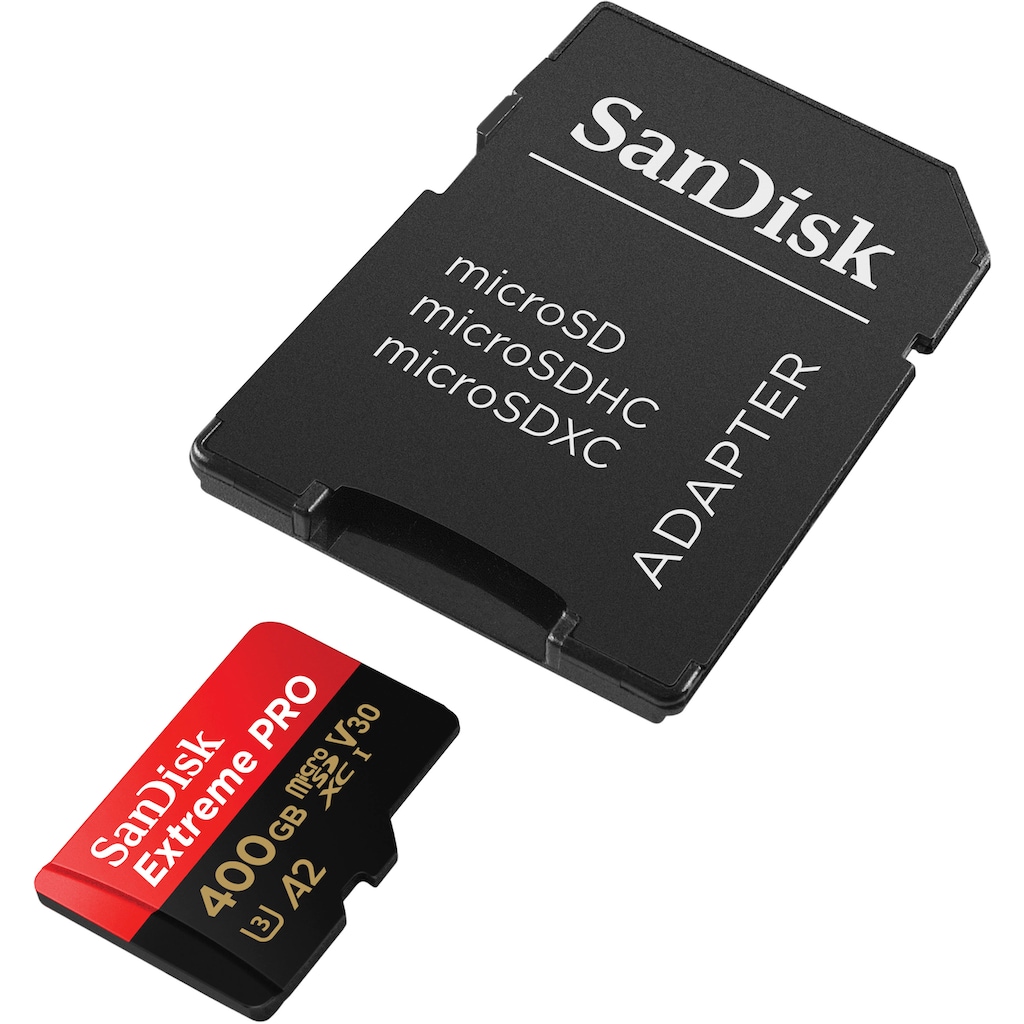 Sandisk Speicherkarte »Extreme PRO® microSD™ 400GB«, (Class 10 200 MB/s Lesegeschwindigkeit)