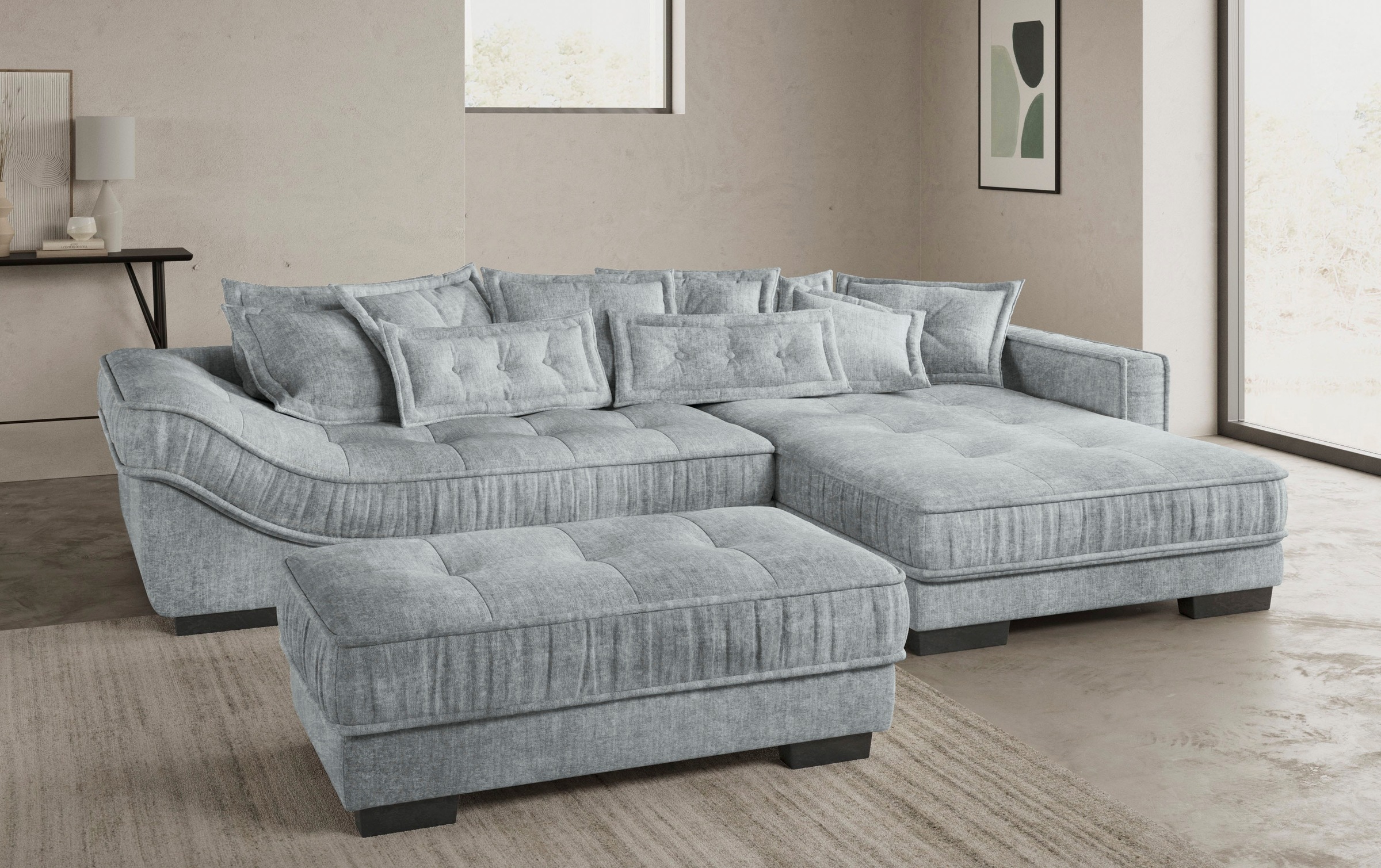 Mr. Couch Ecksofa »Diwan II, L-Form«, Wahlweise mit Kaltschaumpolsterung bis 140 kg belastbar