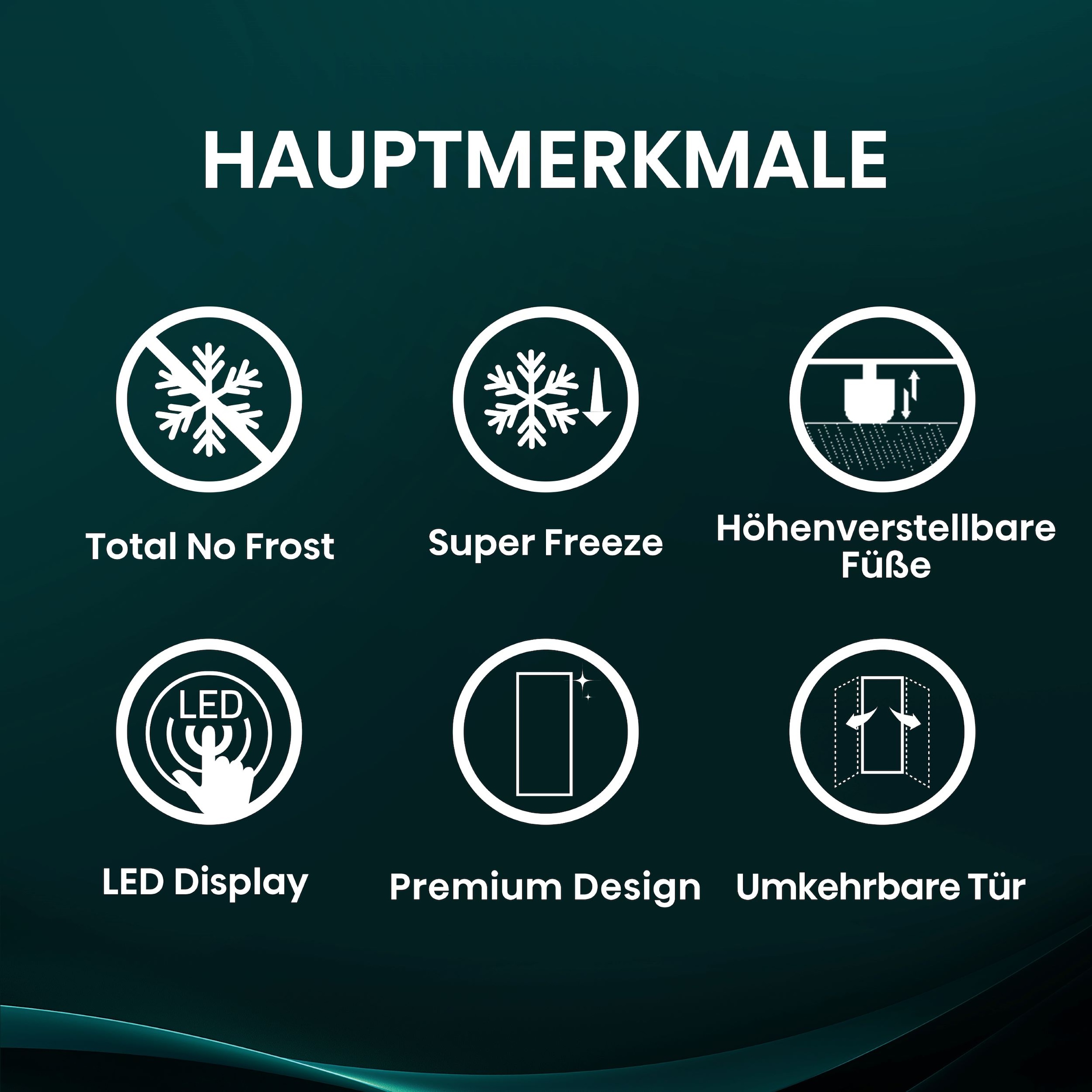 Hisense Gefrierschrank »FF3N229NEIC« 172 cm hoch 59,5 cm breit LED Display