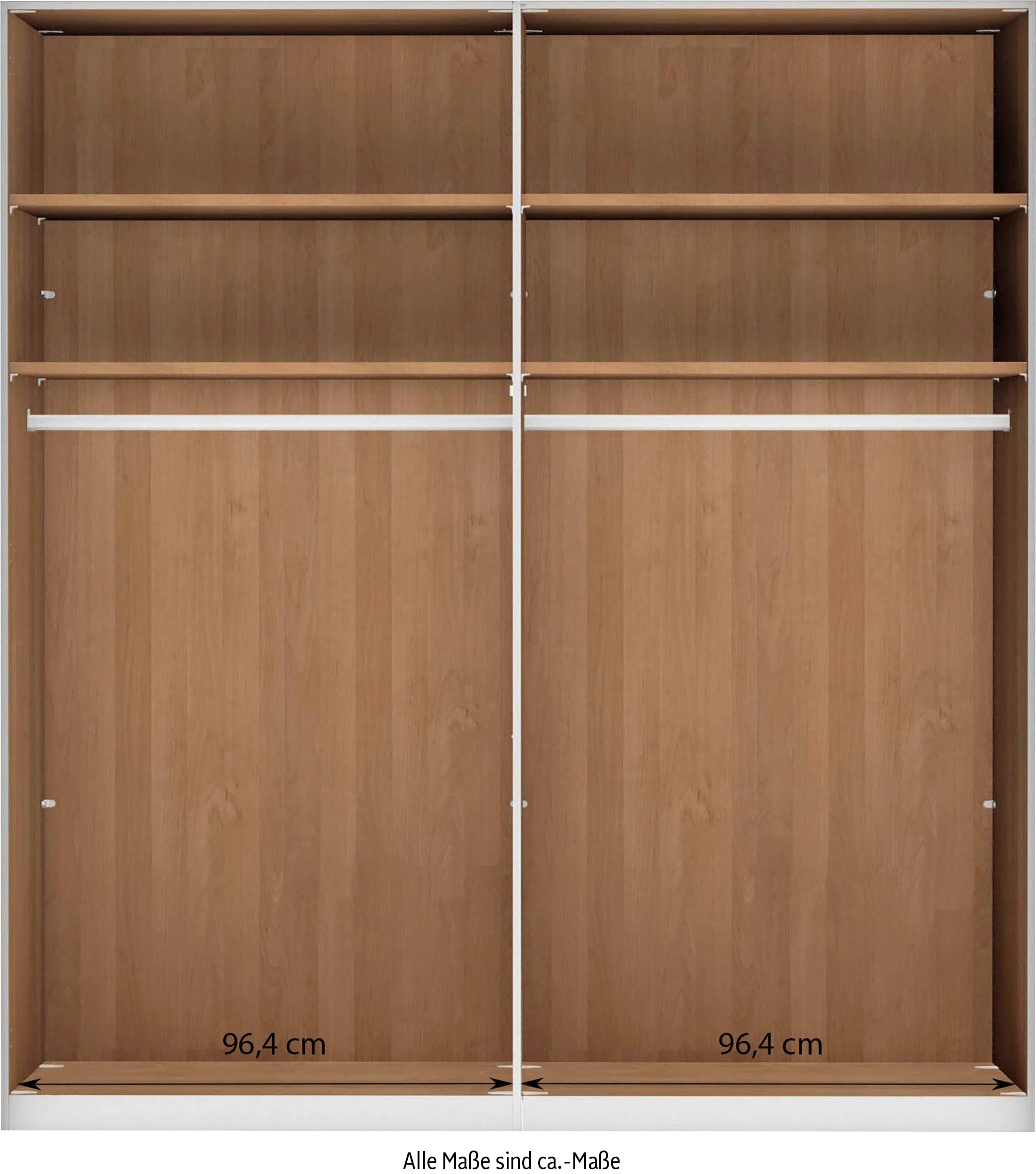 Thumbnail - WIEMANN Drehtürenschrank "Kiruna", mit Champagnerglas und Spiegel
