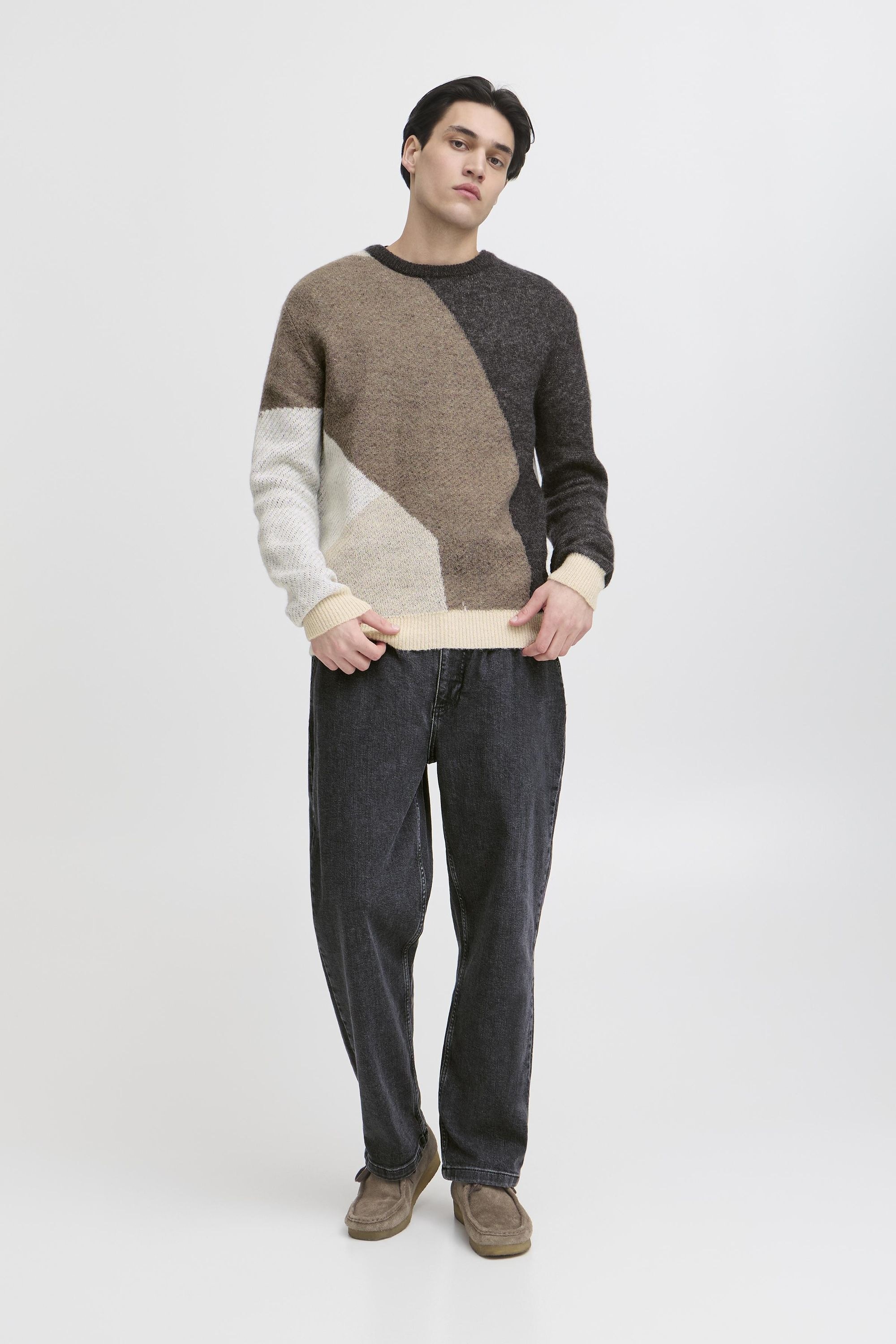 Casual Friday Strickfleece-Pullover "Strickpullover CFNOE" günstig online kaufen