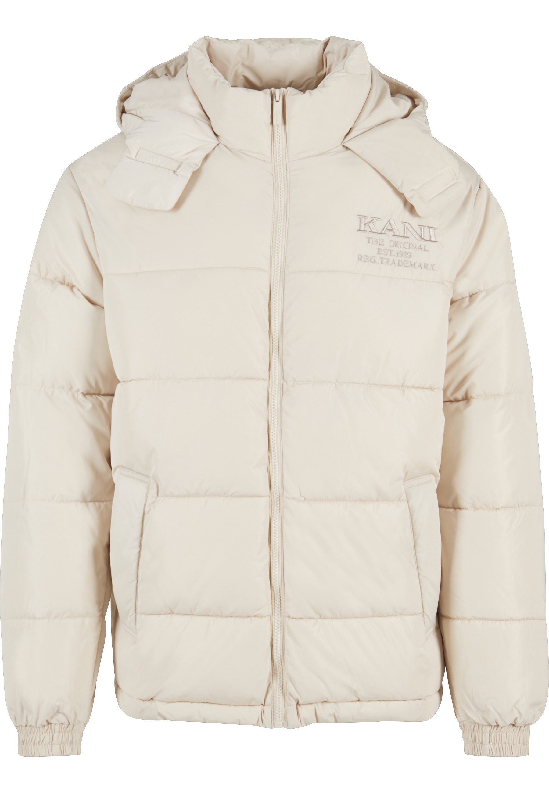Karl Kani Winterjacke "Karl Kani Herren KM233-058-3 KK Retro Hooded Puffer Jacket" 1 Stk. tlg. ohne Kapuze