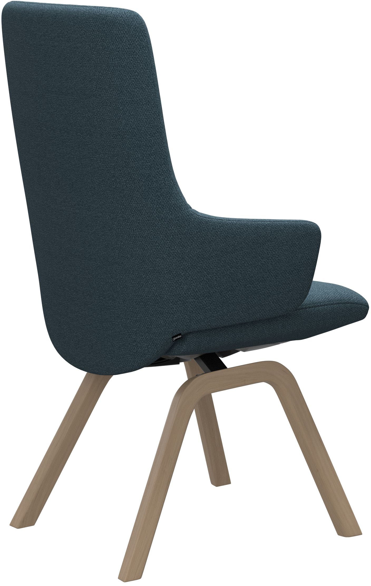 Stressless® Polsterstuhl »Laurel«, ROHLEDER Stoff Q2 FARON, High Back mit Armlehne, Größe L, mit schräggestellten Beinen in Eiche