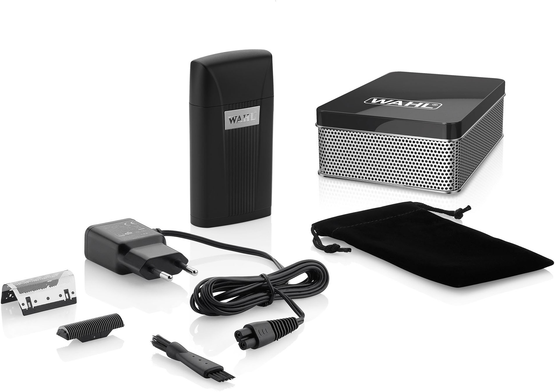 WAHL Elektrorasierer "Super Close"schwarz, Kunststoff, B:6cm H:11cm T:2,6cm, Elektrorasierer, Lithium-Ionen-Akku