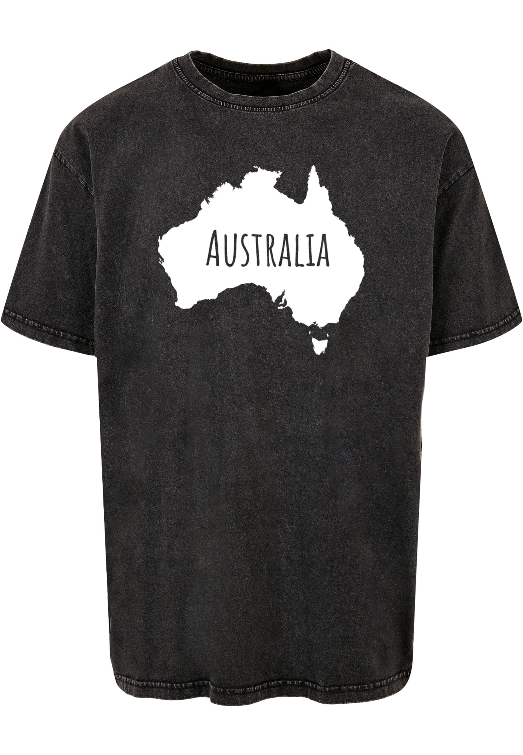 Merchcode T-Shirt "Merchcode Herren Australia X Acid Washed Heavy Oversize günstig online kaufen