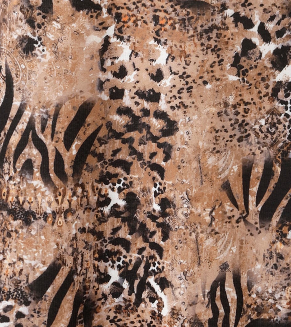 Aniston SELECTED Minikleid, mit leichter Taillierung und Animal-Print - NEUE KOLLEKTION