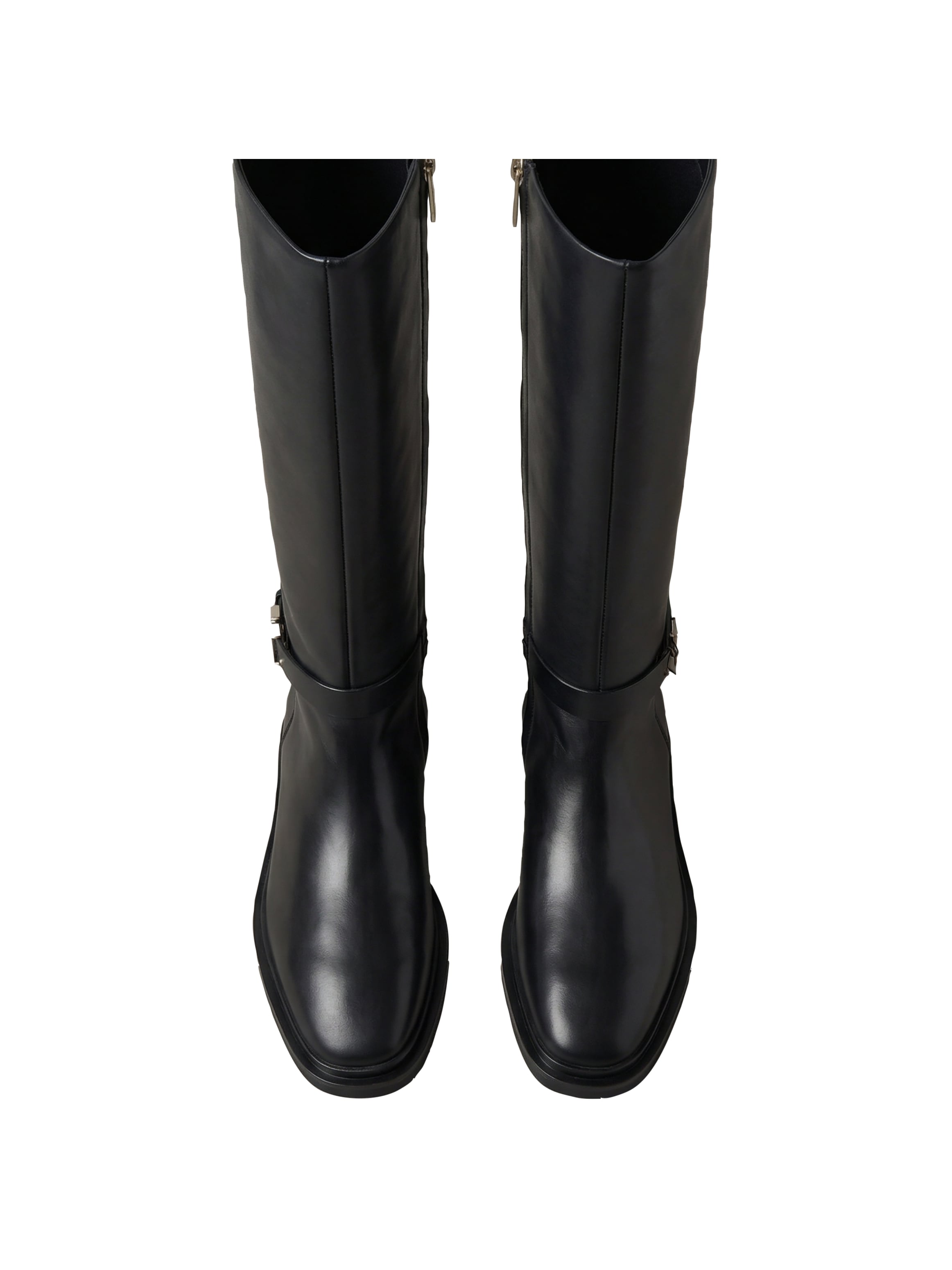 Calvin Klein Stiefel »SQUARE HIGH BOOT LTH MG HDW«  Langschaftstiefel mit CK-Schmucklogo