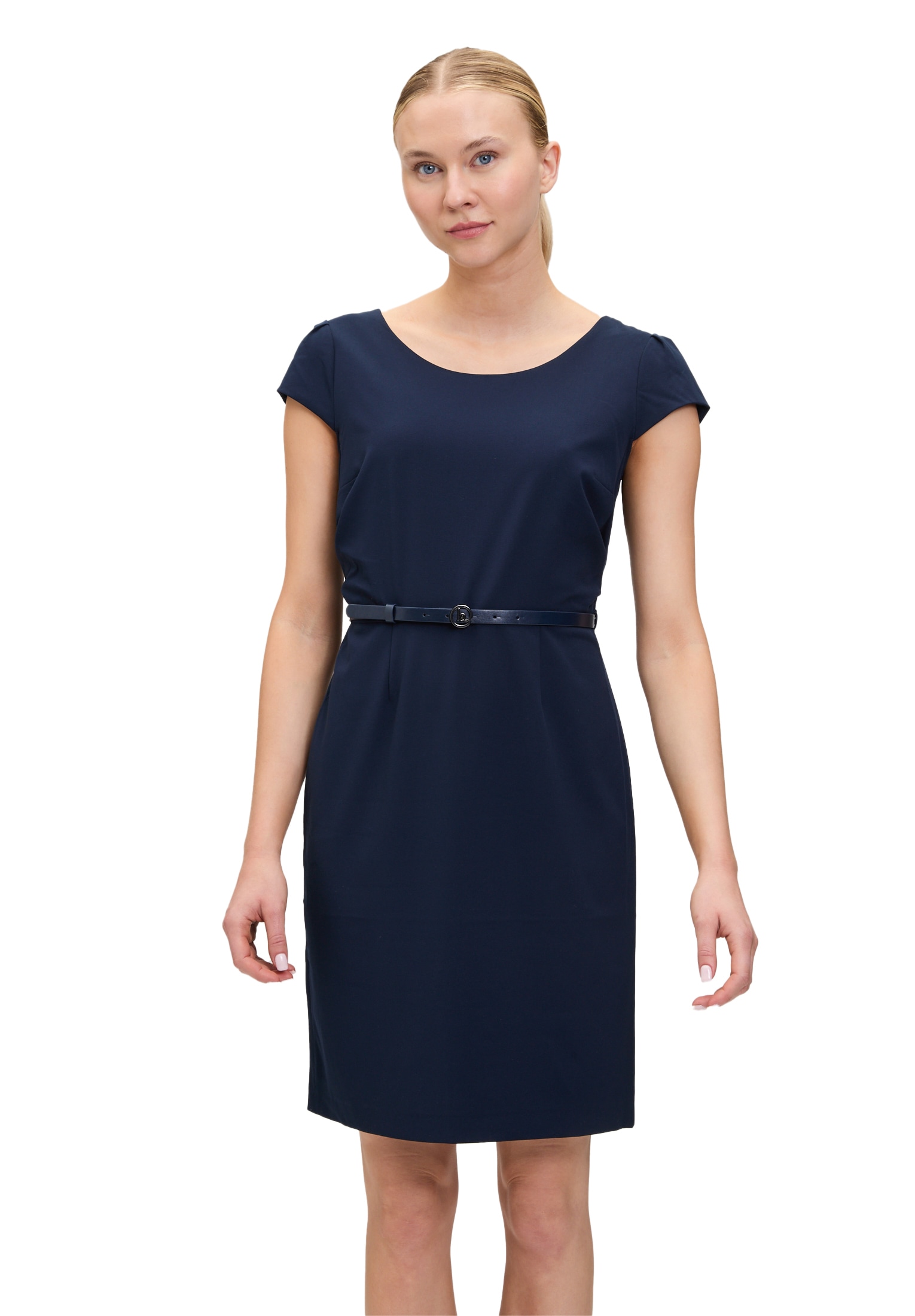 Betty&Co Etuikleid "Betty & Co Damen Etuikleid mit Gürtel", Gürtel günstig online kaufen