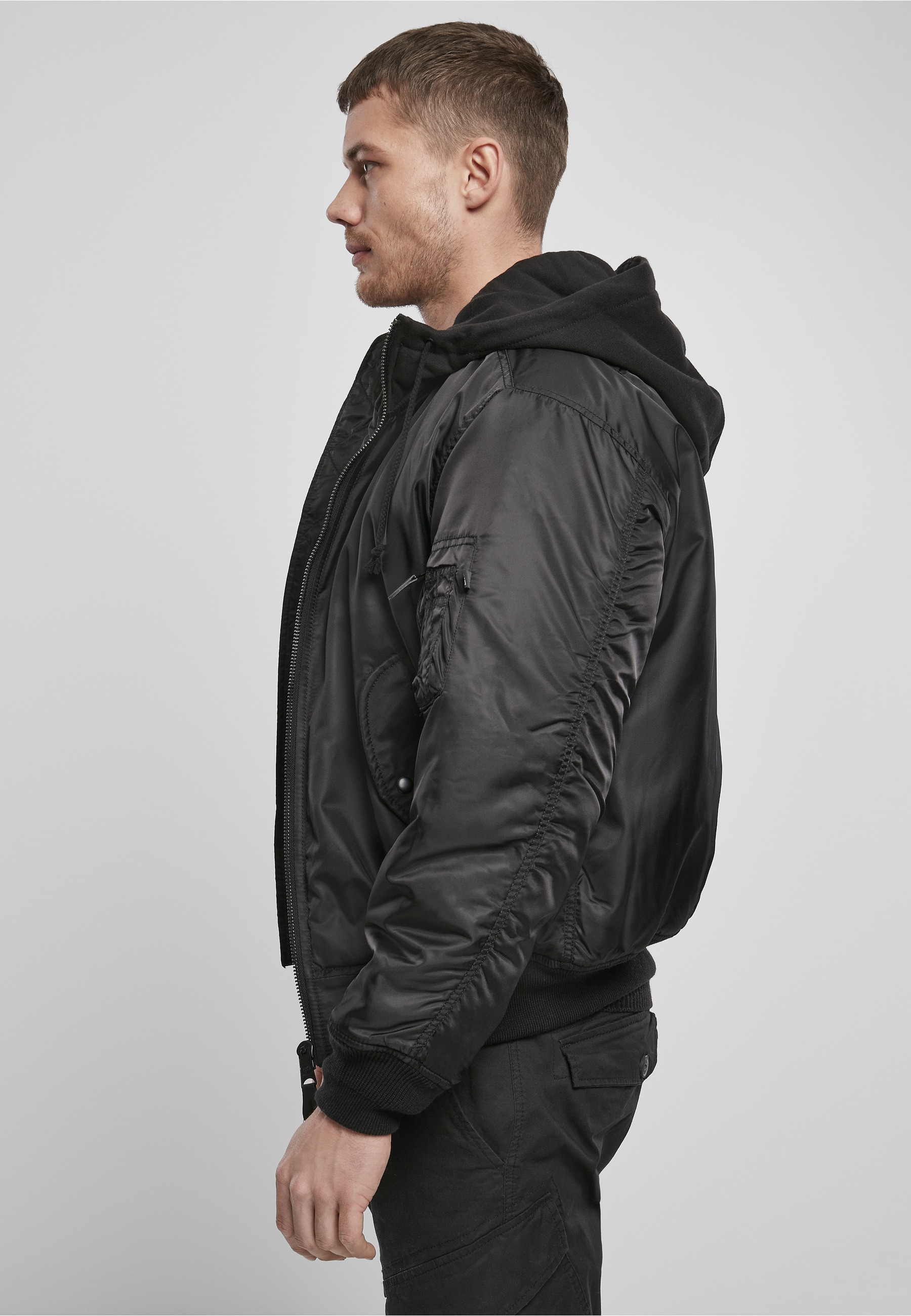 Brandit Anorak »Brandit Herren Hooded MA1 Bomber Jacket« 1 Stk. tlg. mit Kapuze