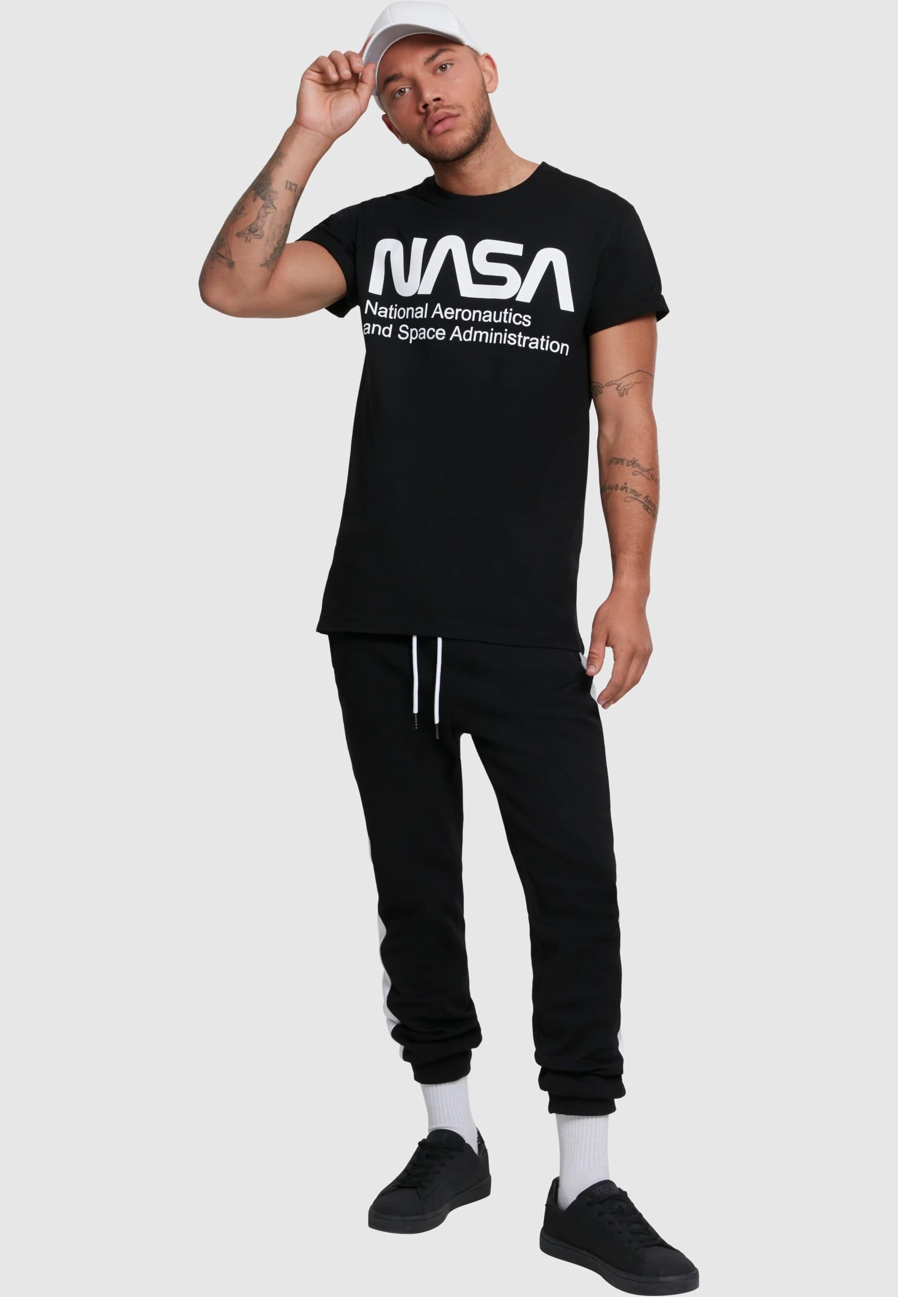 MisterTee T-Shirt »MisterTee Herren NASA Wormlogo Tee«, (1 tlg.)