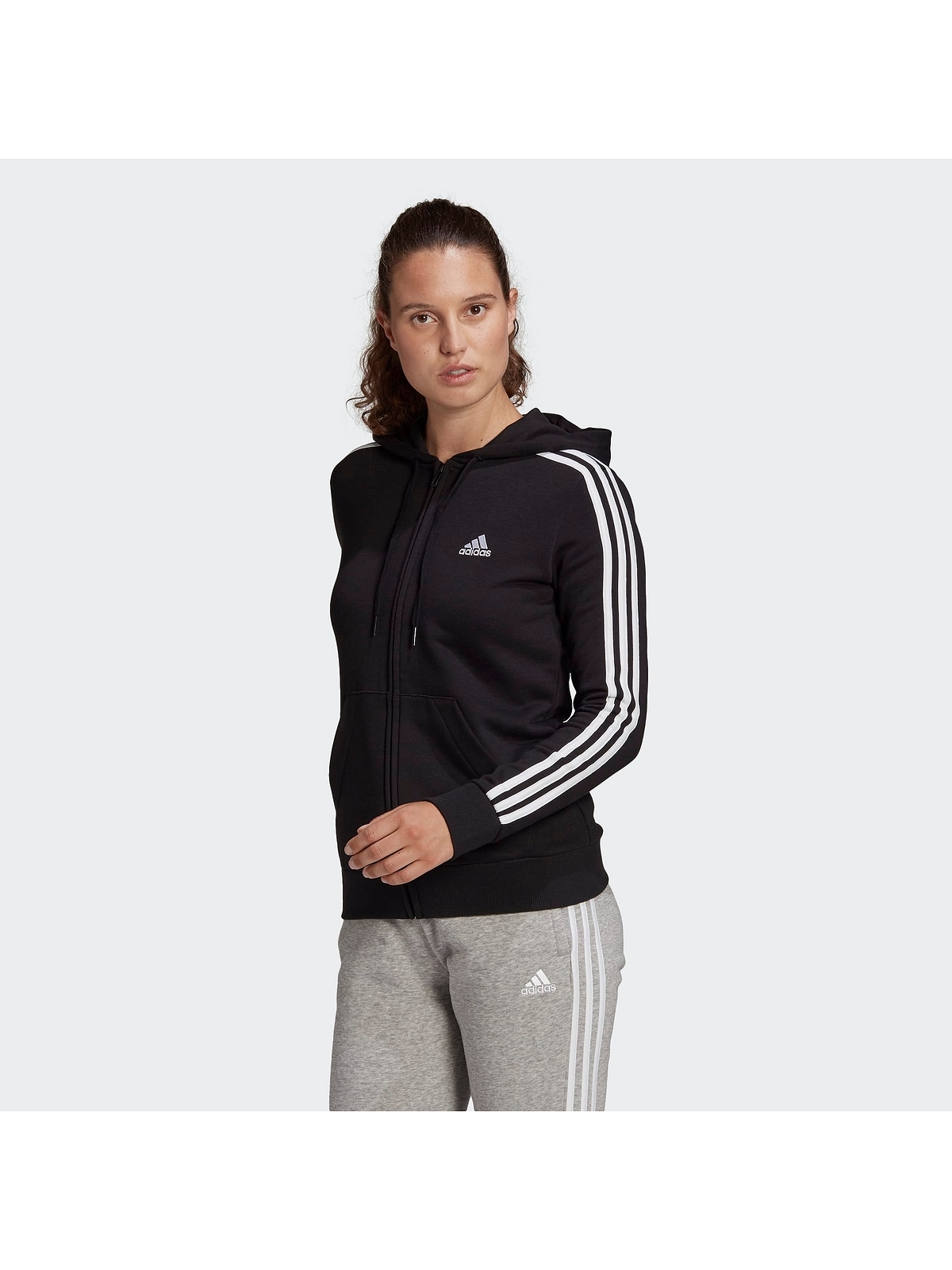 adidas Performance Kapuzensweatjacke »Große Größen«, mit Kängurutaschen