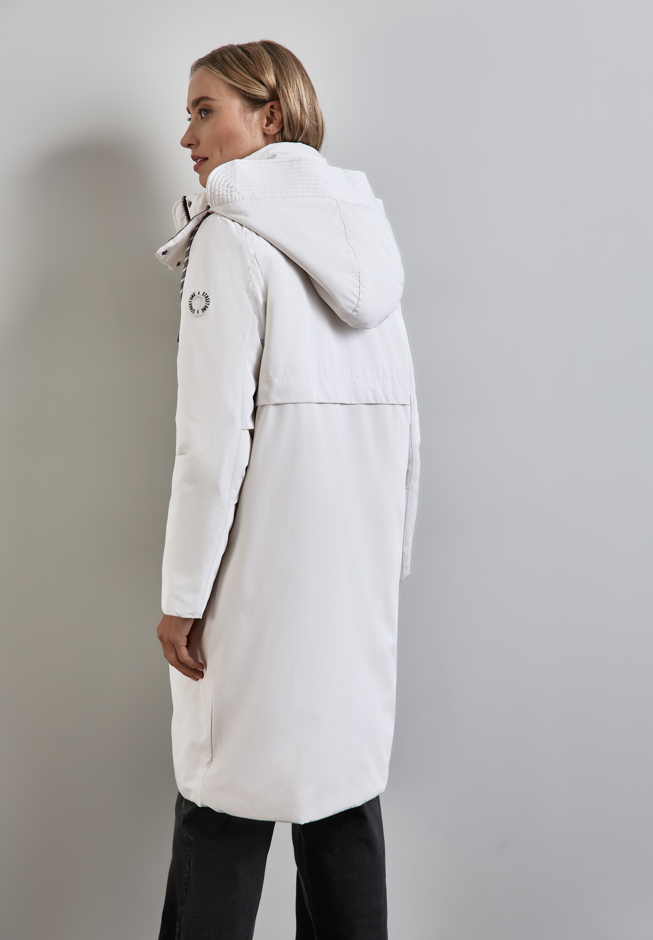 STREET ONE Parka, mit Kapuze, in 2-in-1-Optik