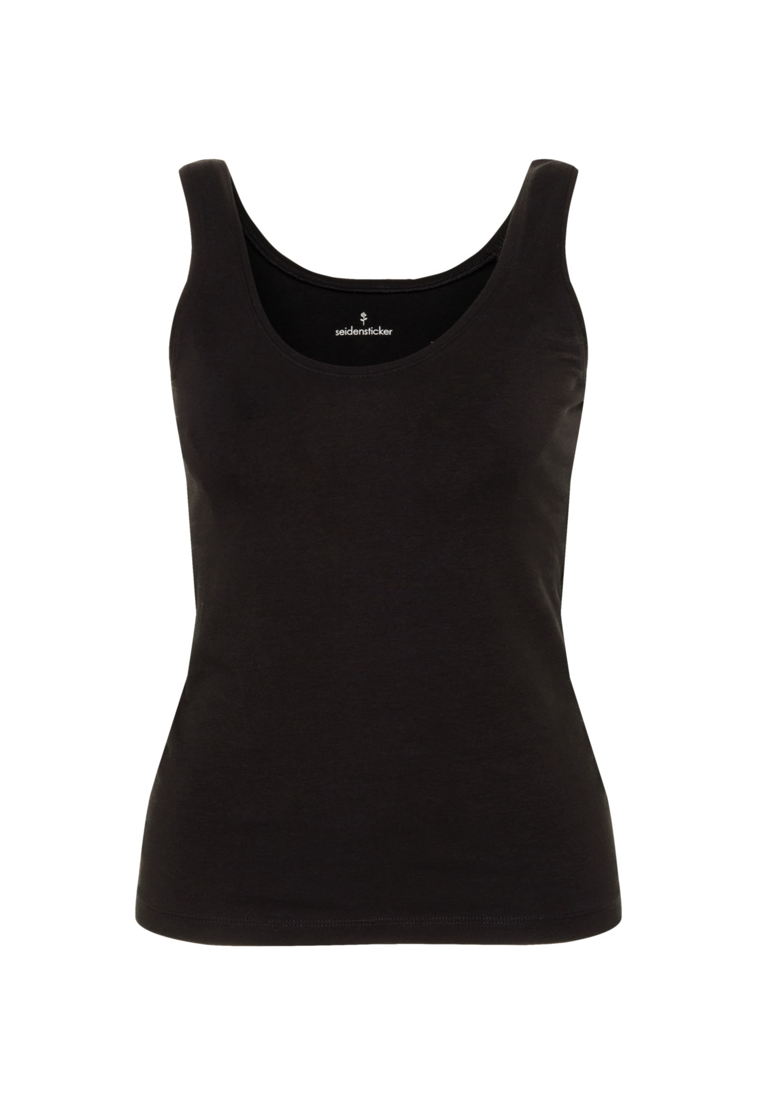 seidensticker Shirttop »Schwarze Rose«, Ohne Arm Rundhals