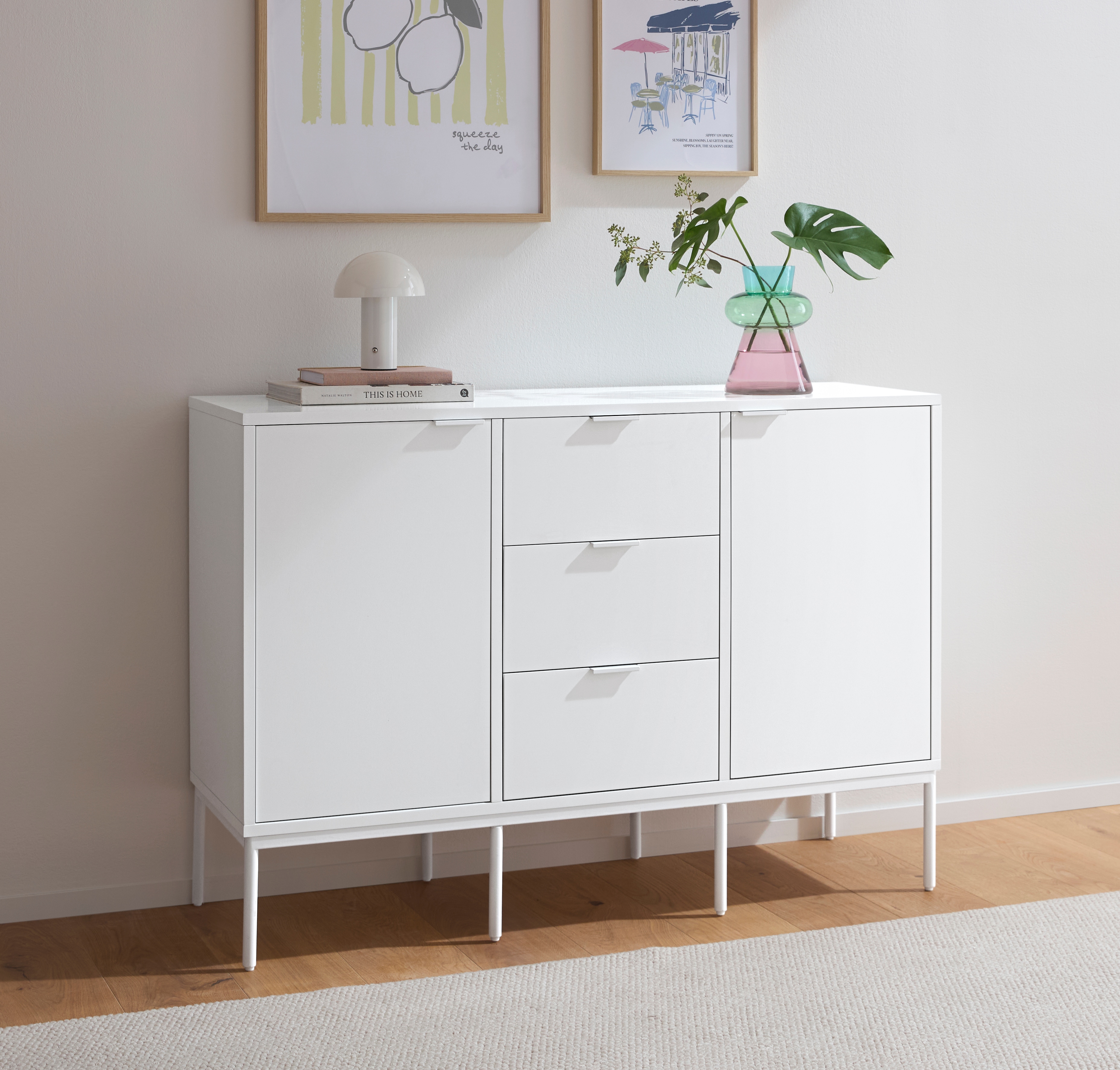 s.Oliver Sideboard "Kallby" 1 Stk. tlg. lackiertes MDF, Soft-Close Funktion, Breite 120 cm