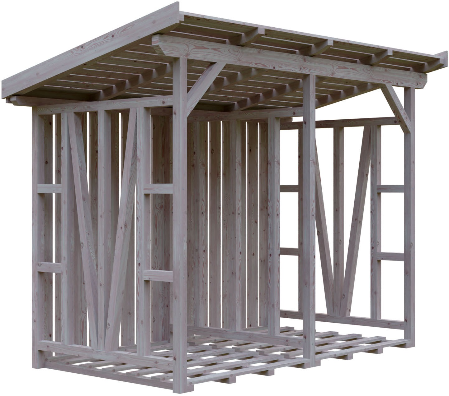 Unterstand SKANHOLZ, B:300cm H:195cm L:160cm, beige, Holzwerkstoff, Unterstände, "Max 1", 300 x 160 cm