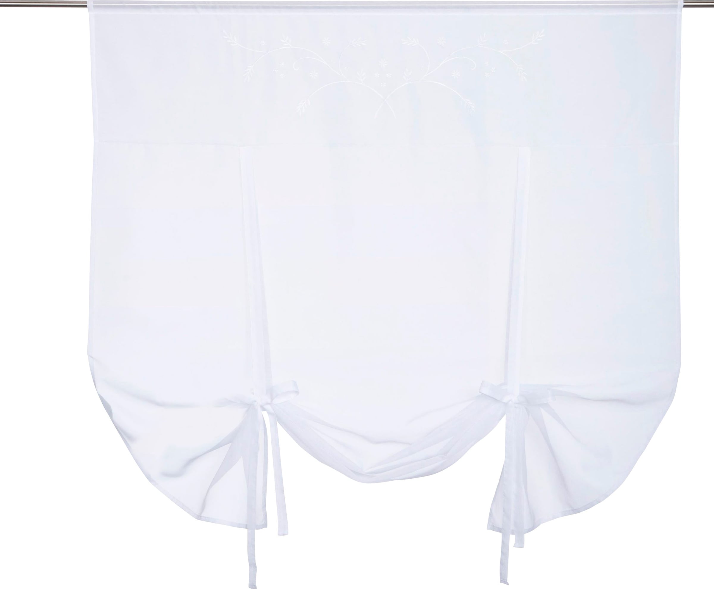 Home affaire Gardine »Lulu«, (1 transparent, Voile mit BAUR Stickerei kaufen St.), 