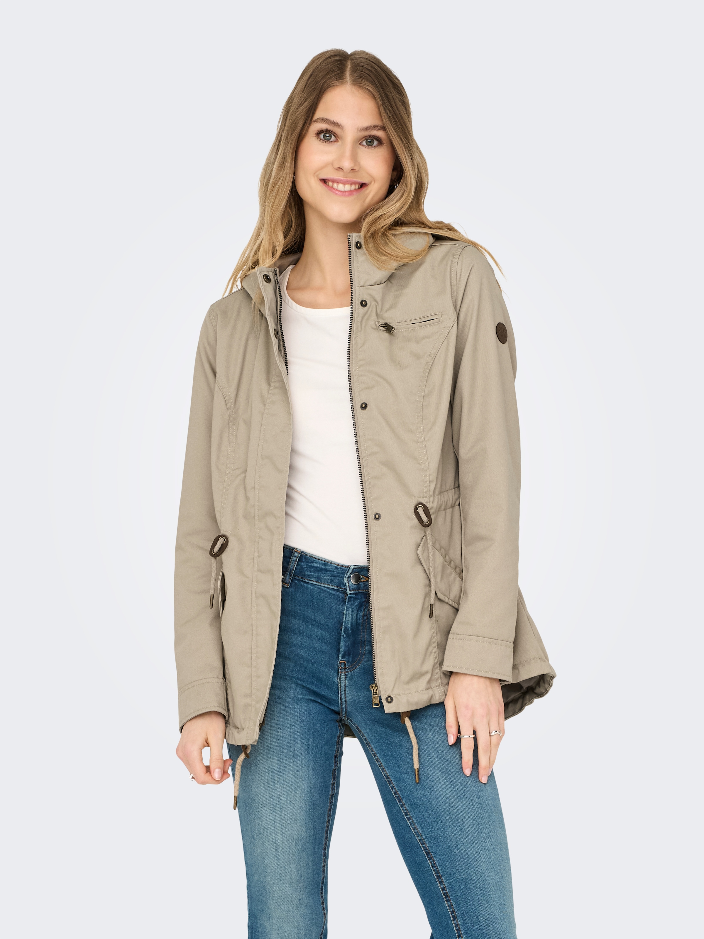 ONLY Parka »ONLLORCA CANVAS PARKA CC OTW«, mit Kapuze, mit Kapuze