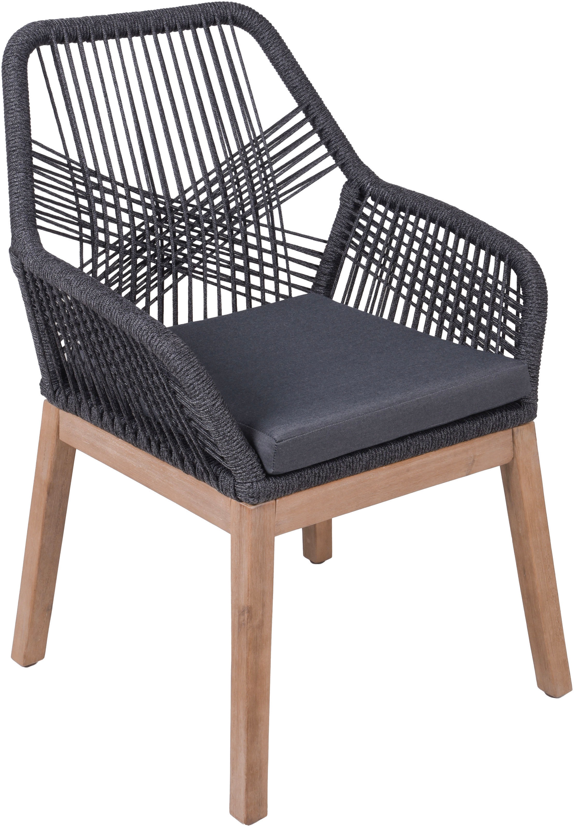 Garten-Essgruppe GARDEN PLEASURE "ARVADA/POMONA Set 1", braun (braun, schwraz), Obermaterial: 100% Polyester, Sitzmöbel-Sets 3