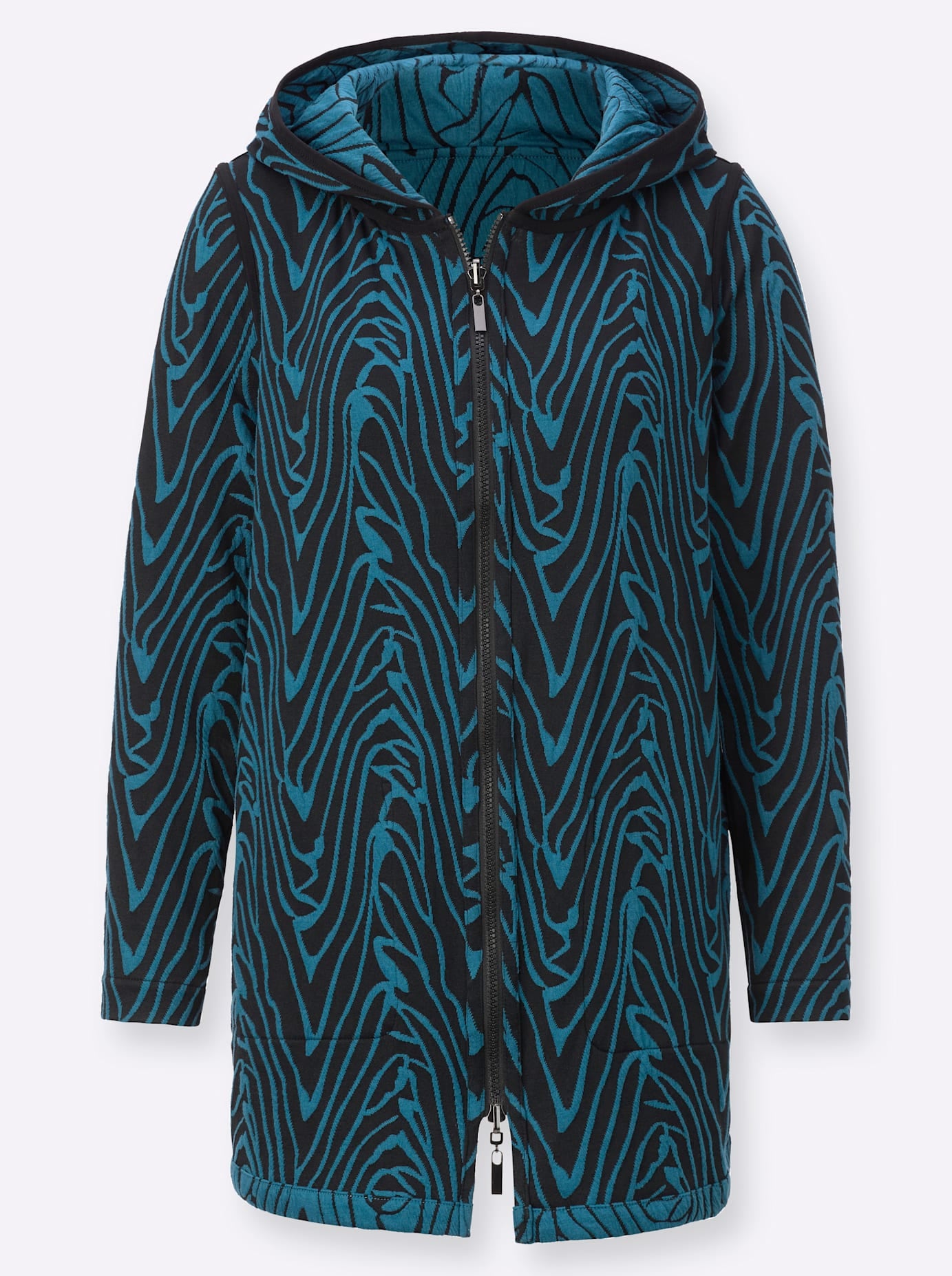 creation L Shirtjacke »Wende-Shirtjacke«, (1 tlg.)