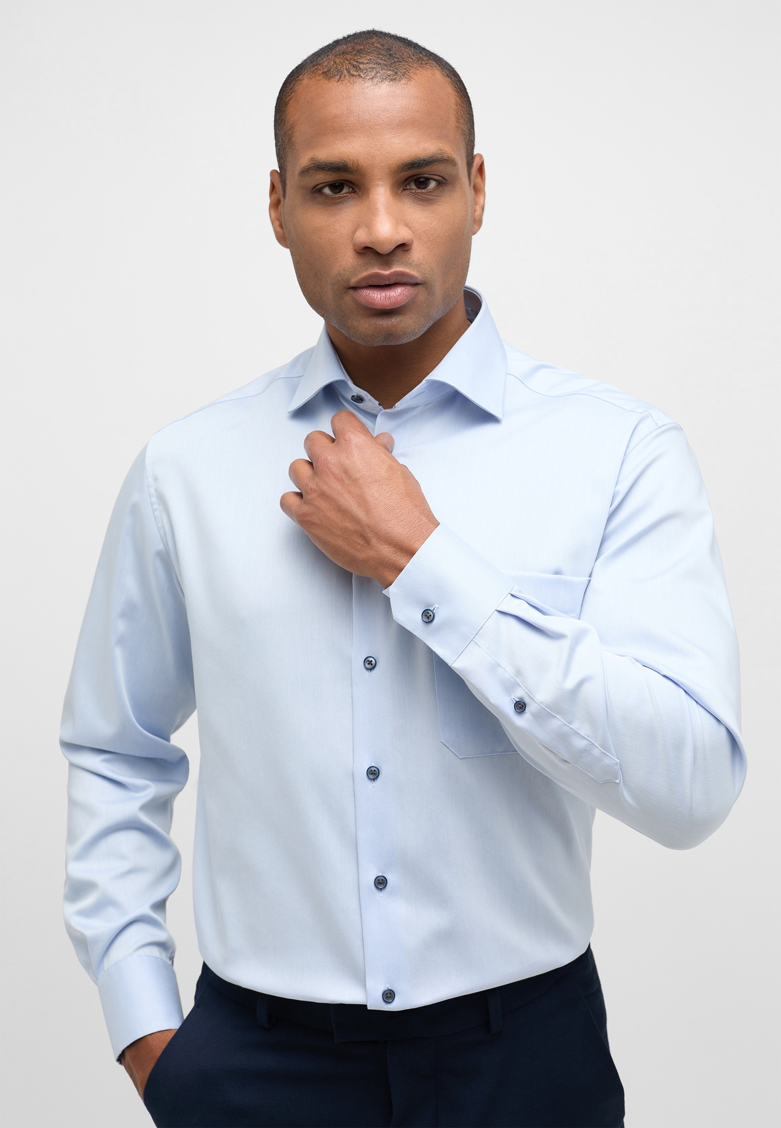 Thumbnail - Eterna Langarmhemd "COMFORT FIT" NON IRON (bügelfrei)