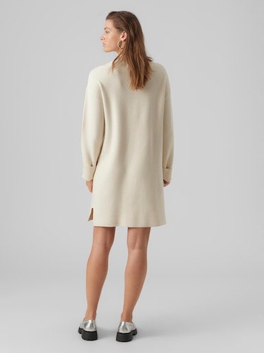 BAUR für | DRESS« Moda HIGHNECK bestellen »VMGOLDNEEDLE Strickkleid Vero LS SHORT