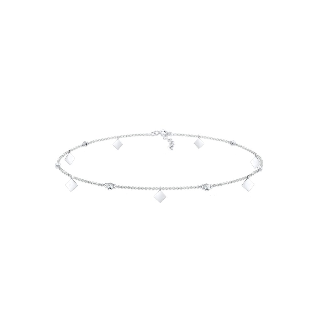 Elli Collier »Choker Solitär Kristalle 925 Silber«