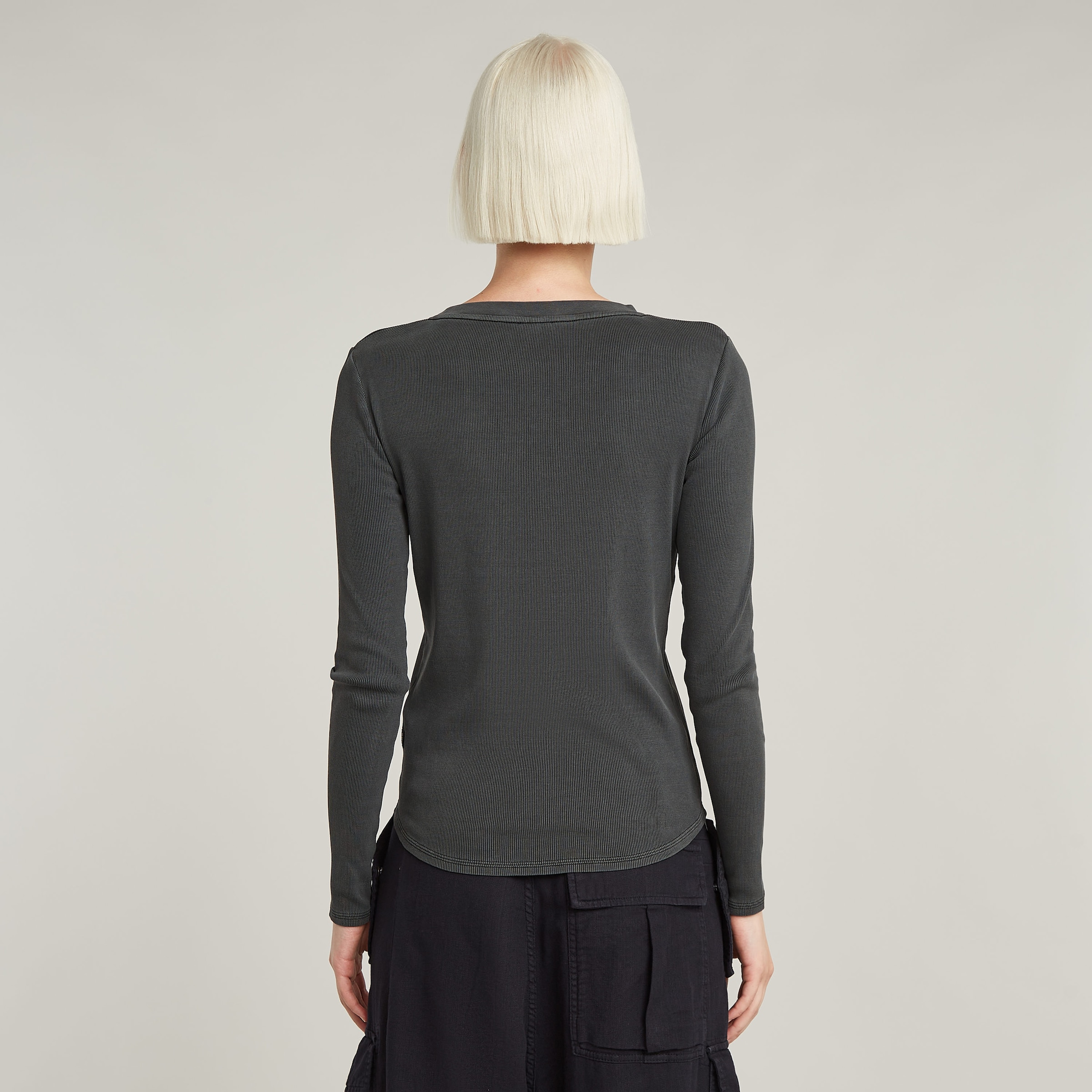 G-STAR Langarmshirt »Tops Overdyed slim«, im Overdyed-Look
