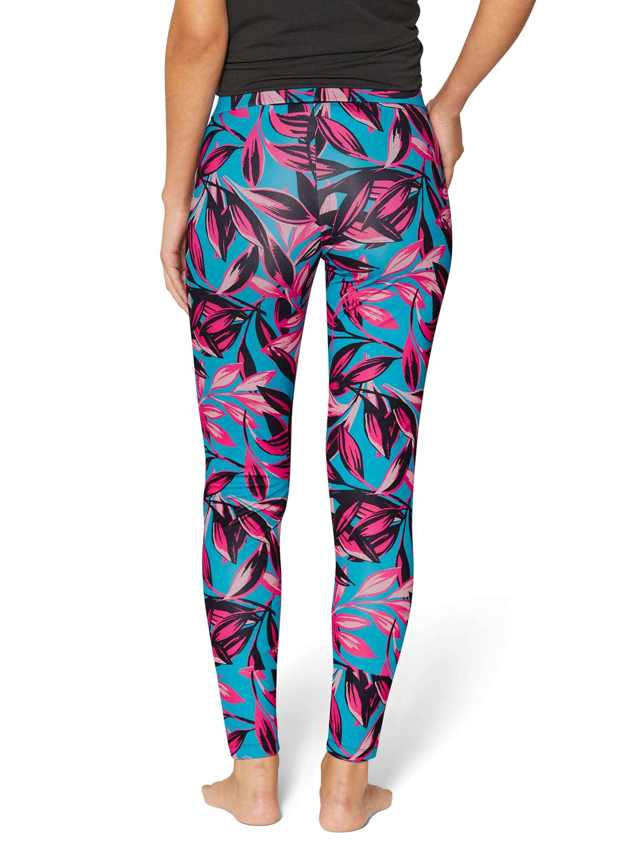 MADELEINE Leggings »Leggings Leggings mit Leo-Print und Mesheinsätzen«