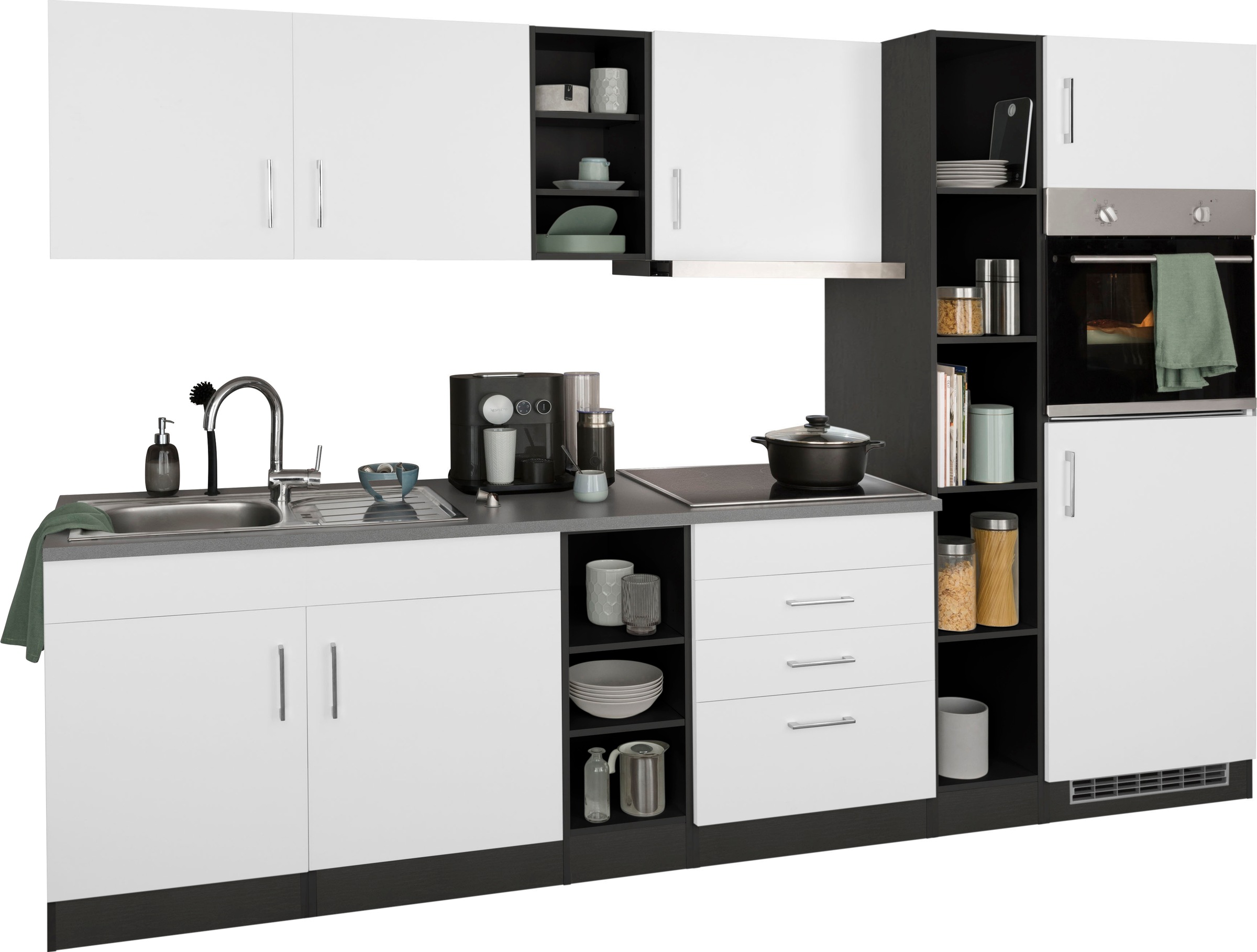 Thumbnail - KOCHSTATION Küchenzeile "KS-Paris – Küchen mit einzigartigen Fotomotiven auf den Fronten" Breite 280 cm, wahlweise mit E...